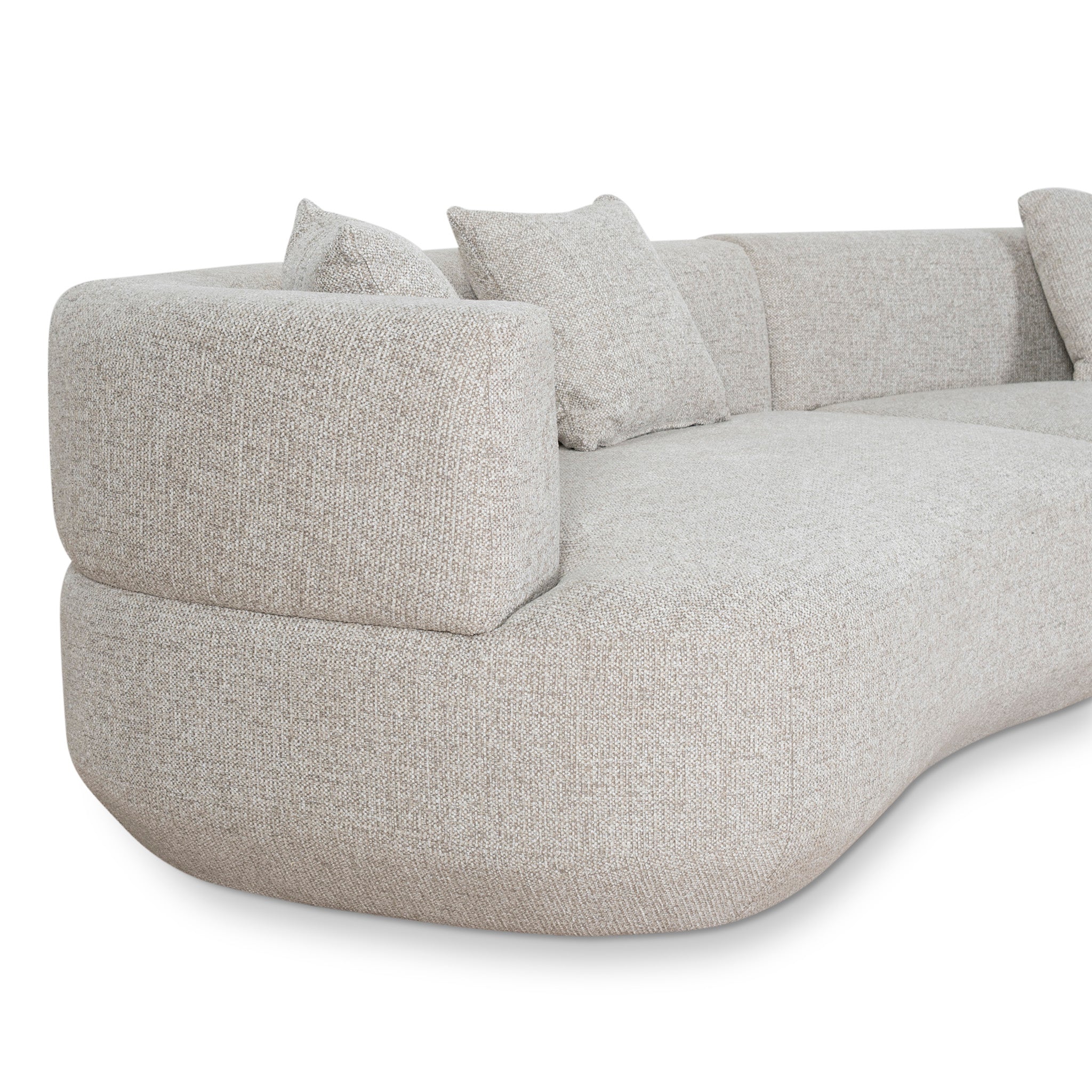 Modular Right Chaise Sofa - Milan Beige - image 10