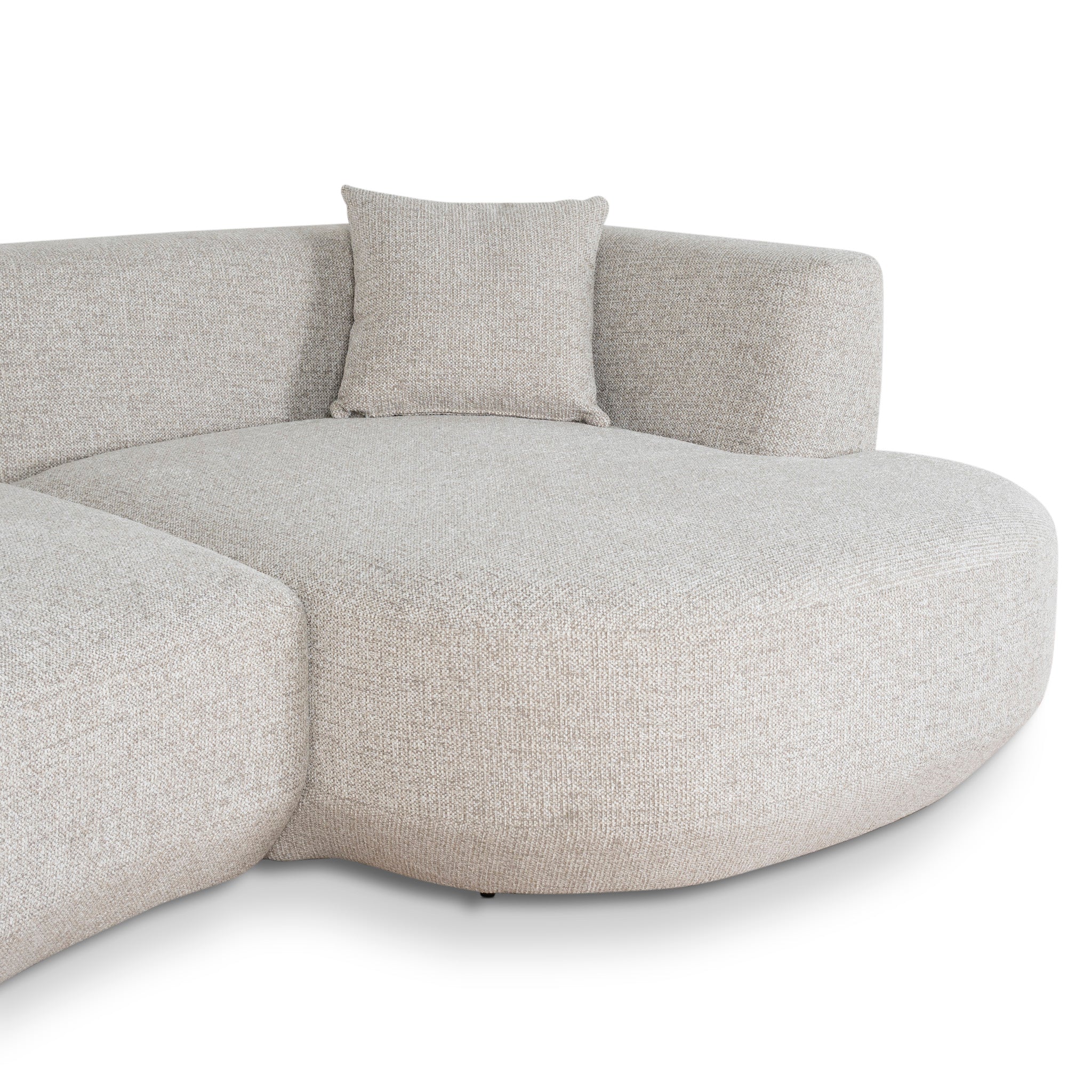 Modular Right Chaise Sofa - Milan Beige - image 9