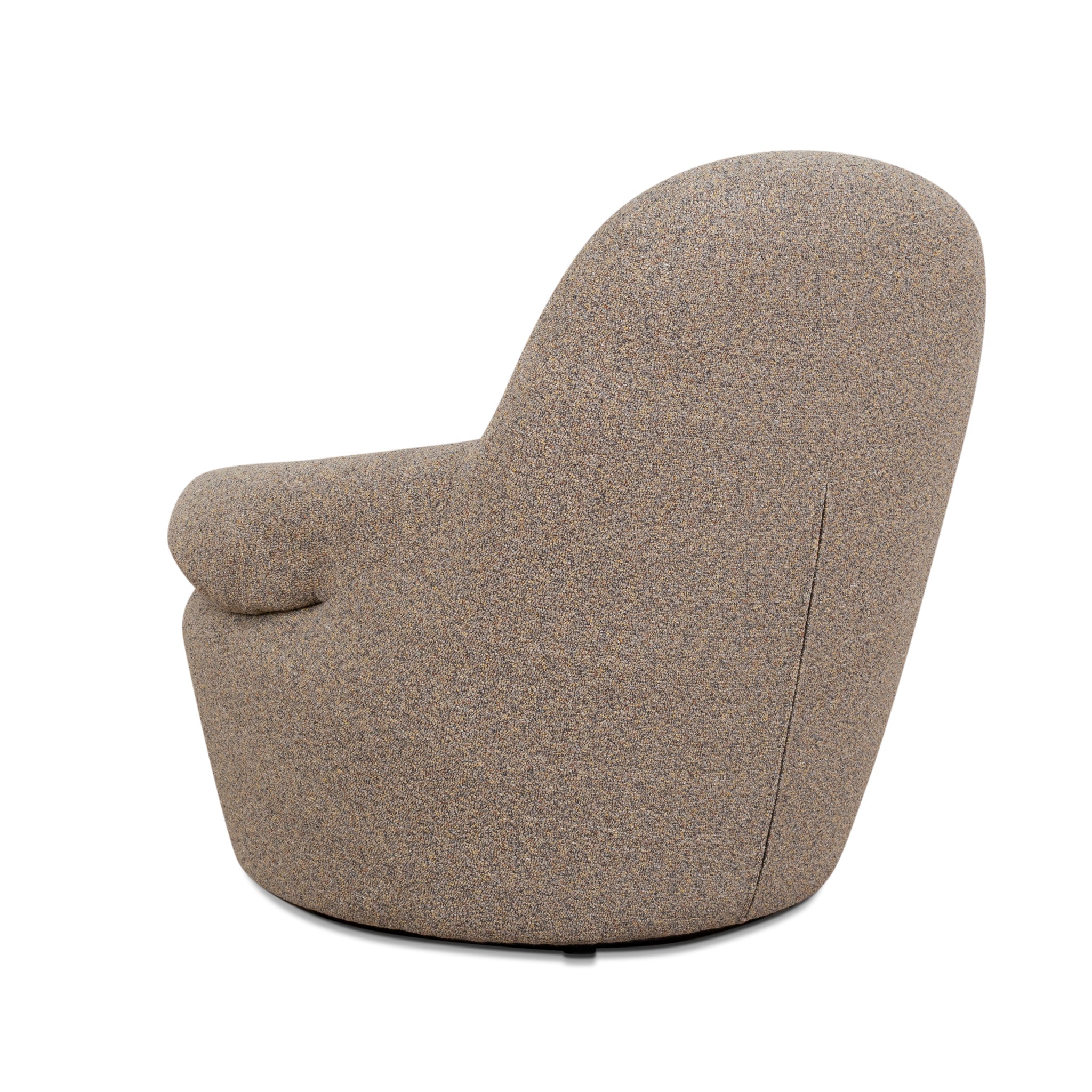 Swivel Lounge Chair - Granite Boucle