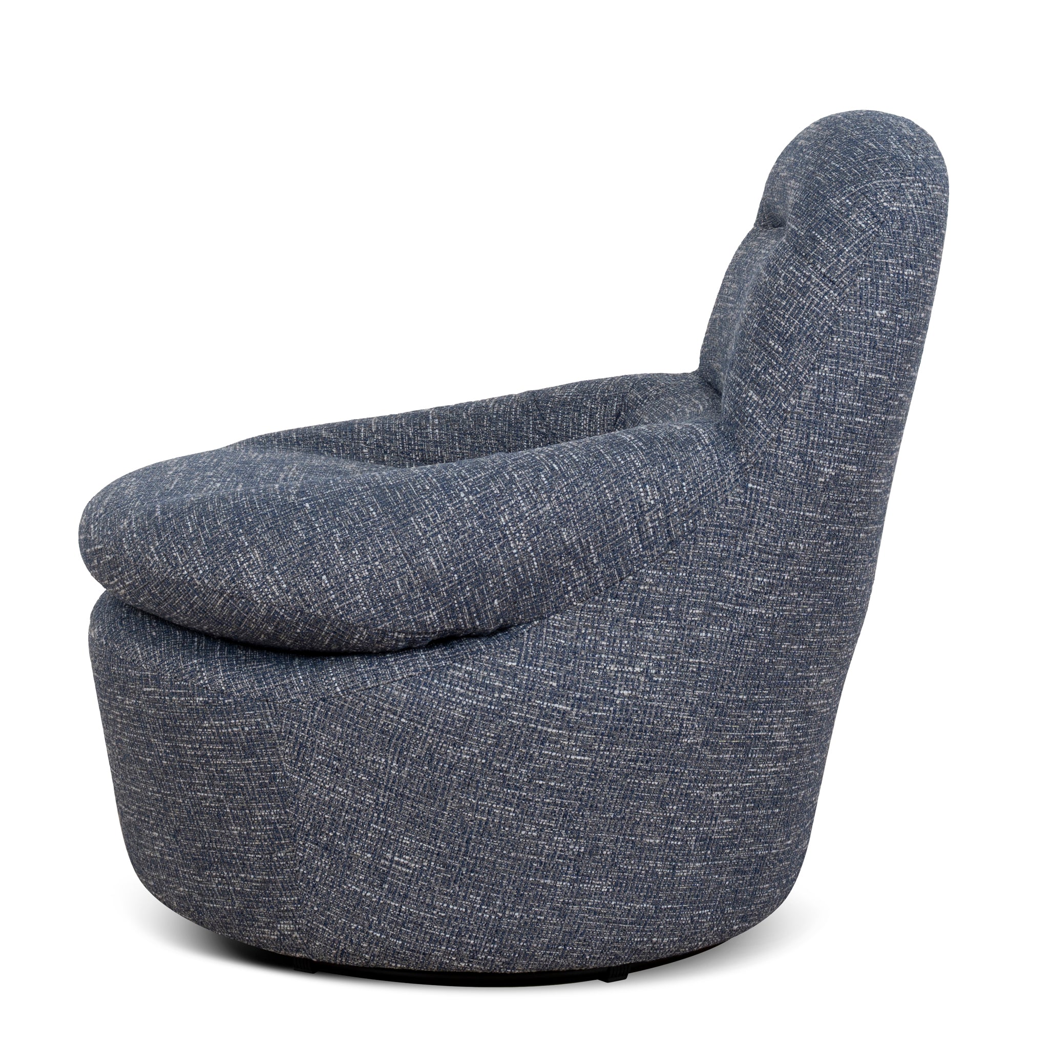 Swivel Lounge Chair - Prussian Blue