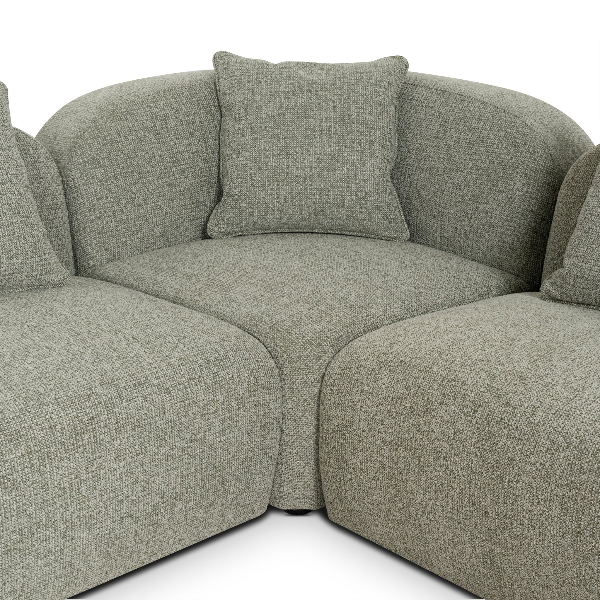 Additional Armless for 4 Seater Sofa - Coral Light Green