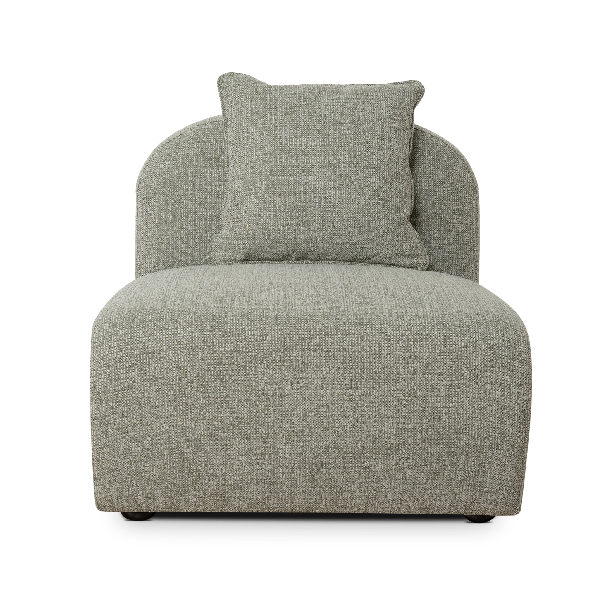 Additional Armless for 4 Seater Sofa - Coral Light Green