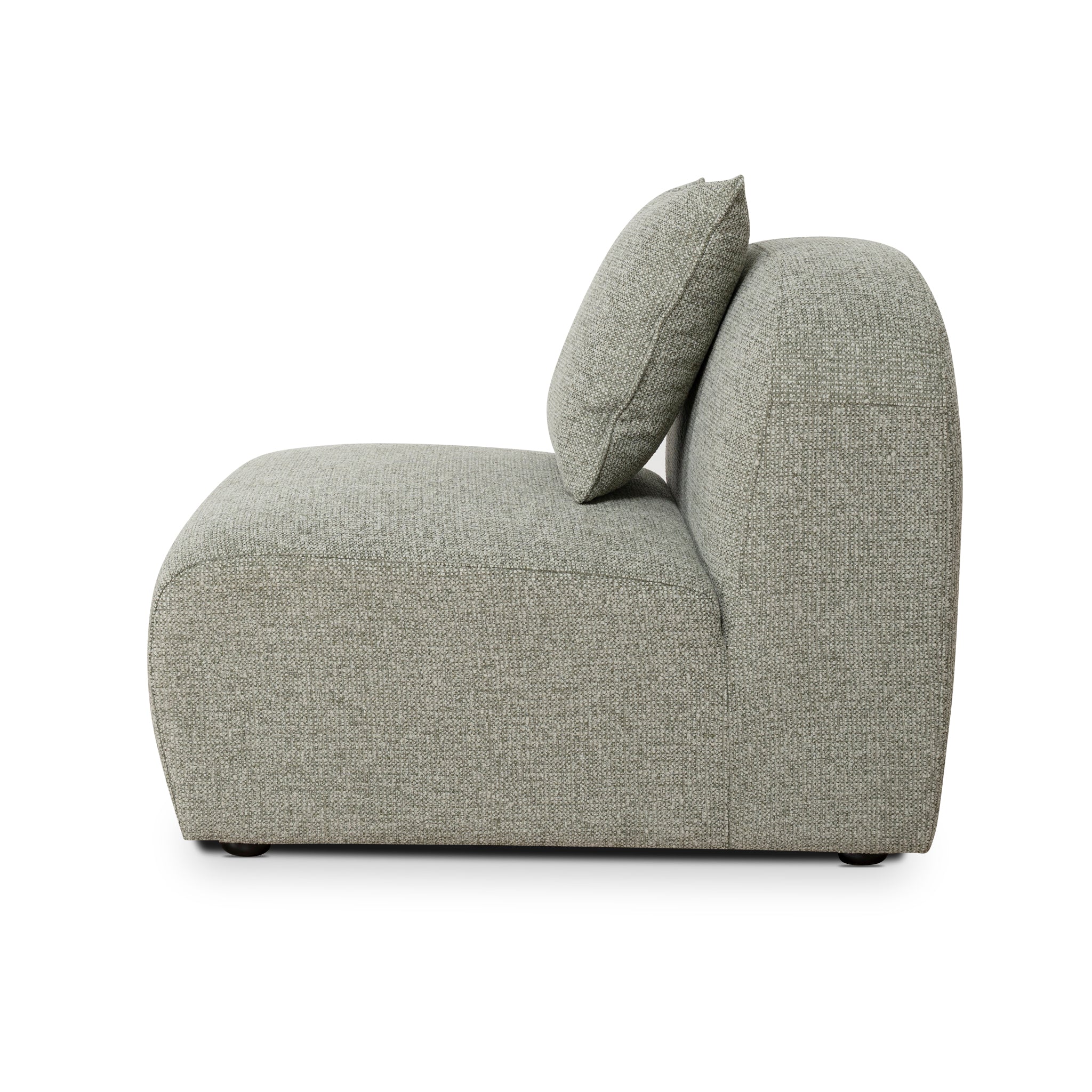 Additional Armless for 4 Seater Sofa - Coral Light Green