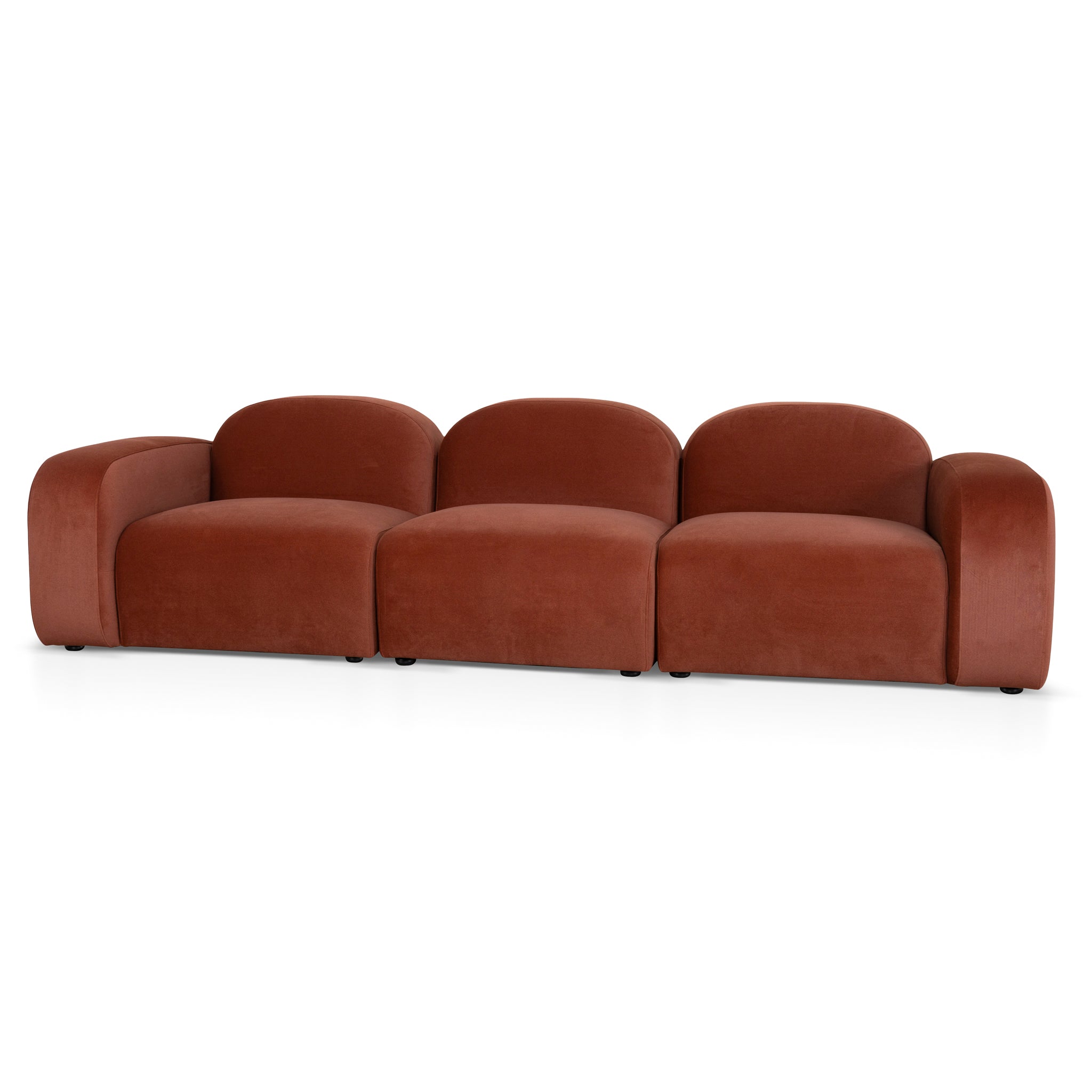 CLC10365-OLS 4 Seater Sofa - Burnt Maroon