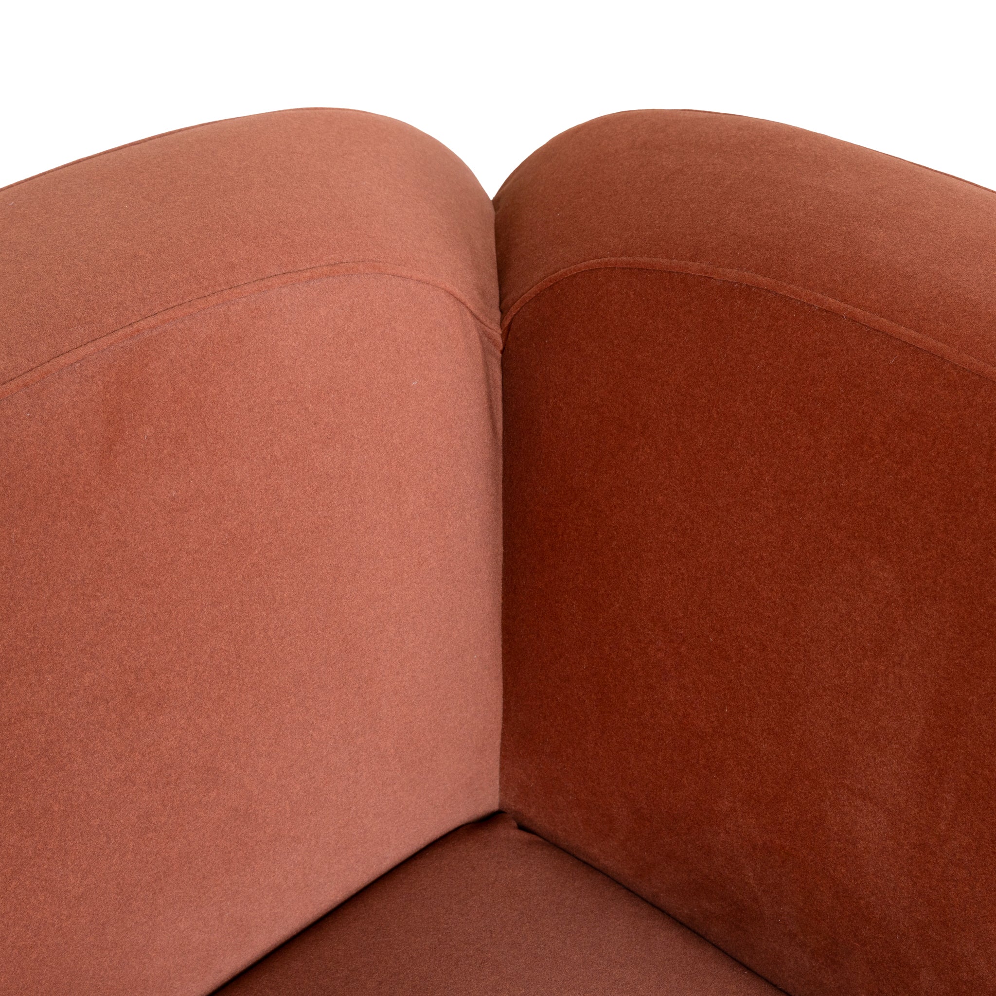 CLC10366-OLS Corner Option for 4 Seater Sofa - Umber Orange
