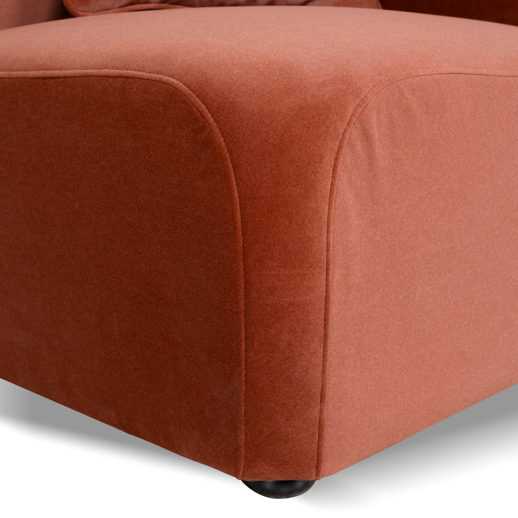 CLC10366-OLS Corner Option for 4 Seater Sofa - Umber Orange