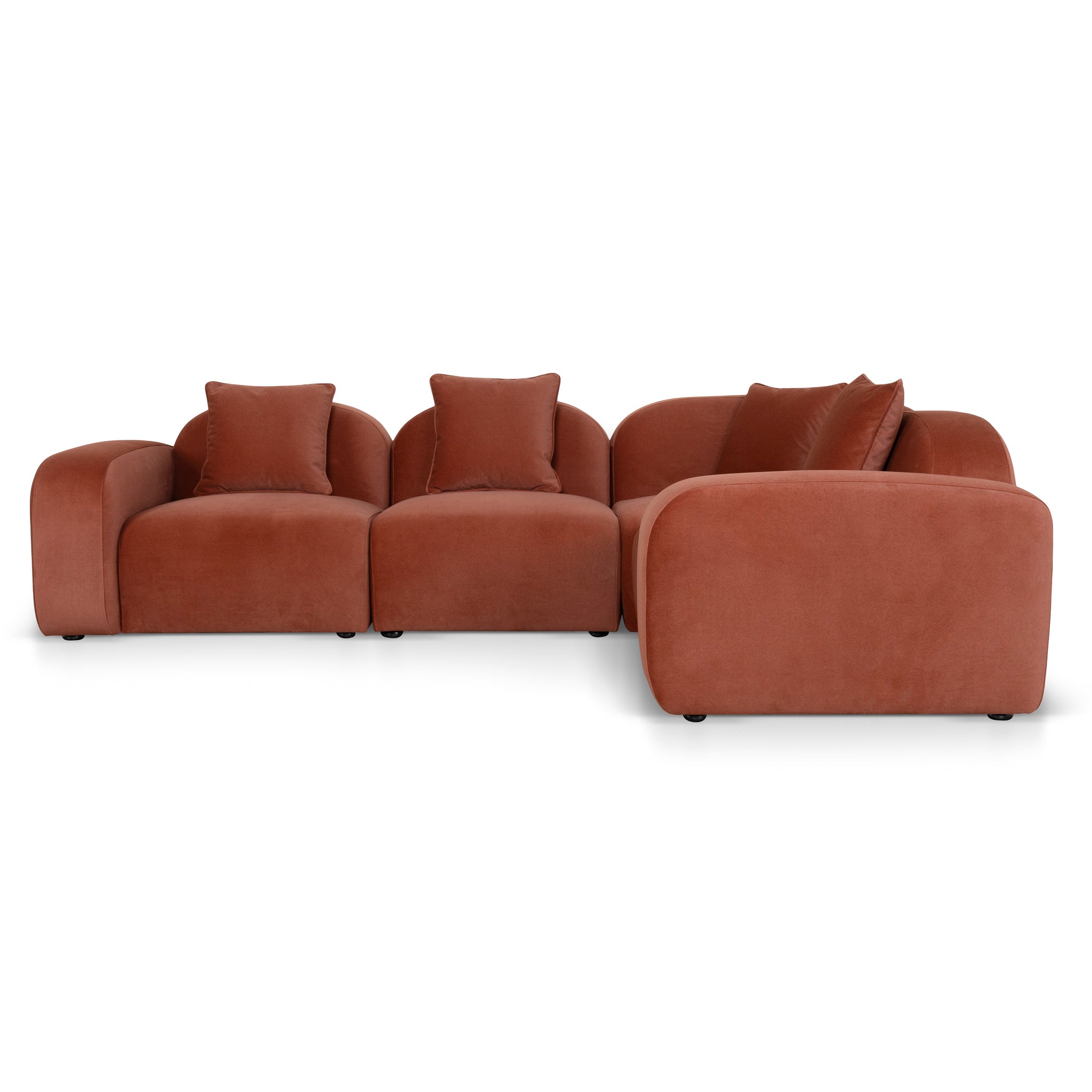 Corner Option for 4 Seater Sofa - Burnt Maroon - image 7