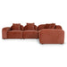 Corner Option for 4 Seater Sofa - Burnt Maroon - image 7
