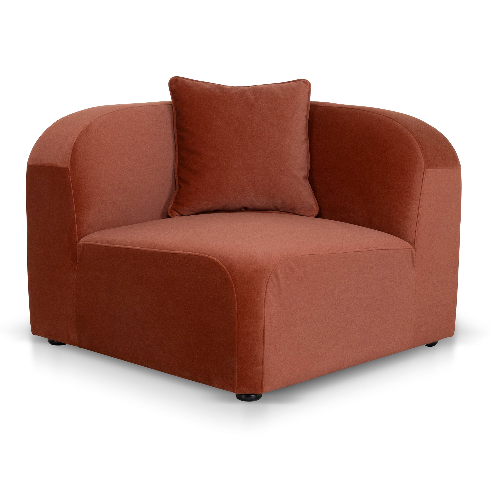 Corner Option for 4 Seater Sofa - Burnt Maroon