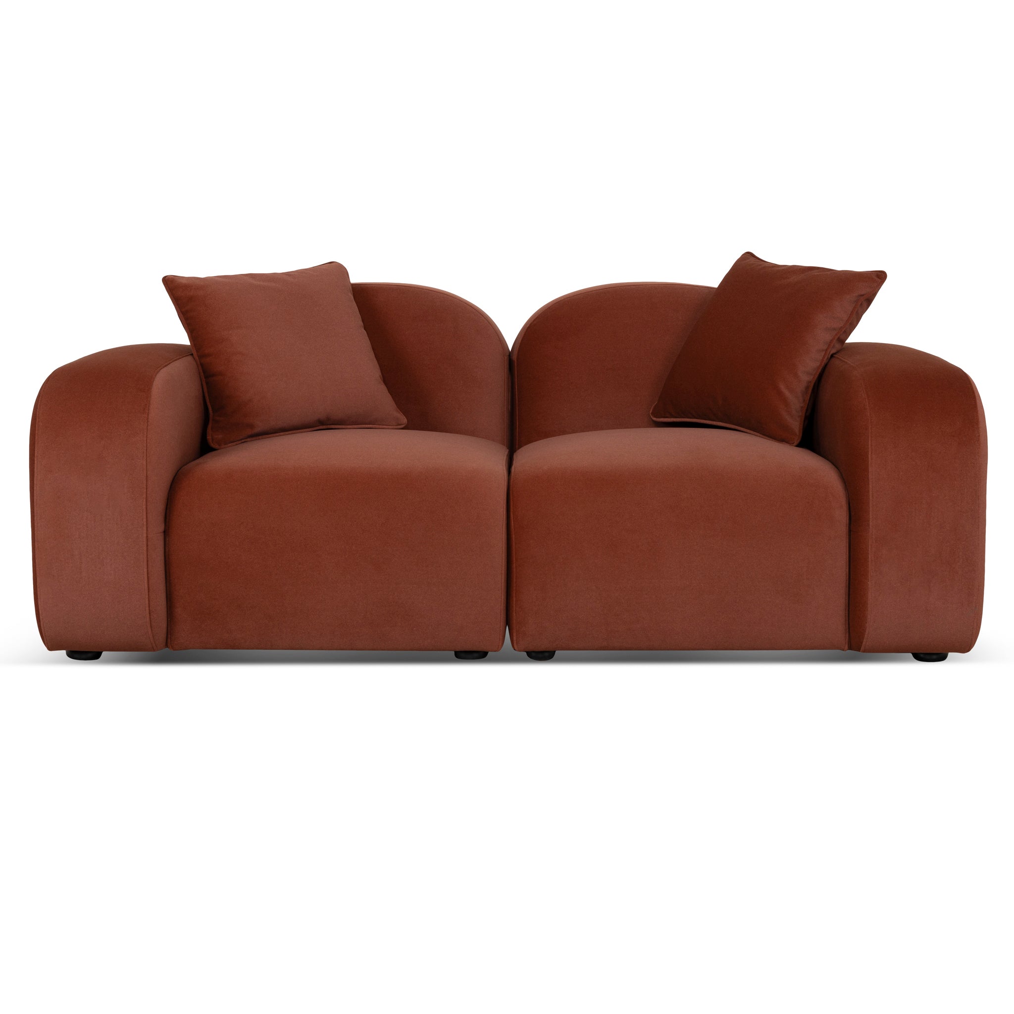 2 Seater Sofa - Burnt Maroon