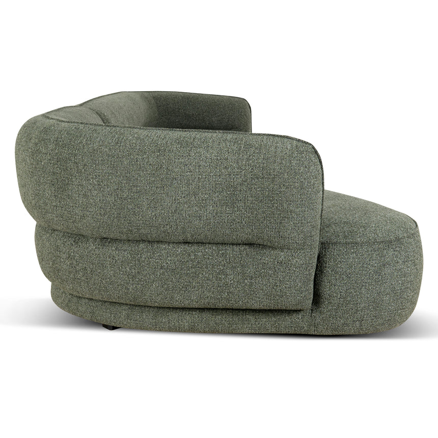 Left Chaise Sofa - Coral Dark Green
