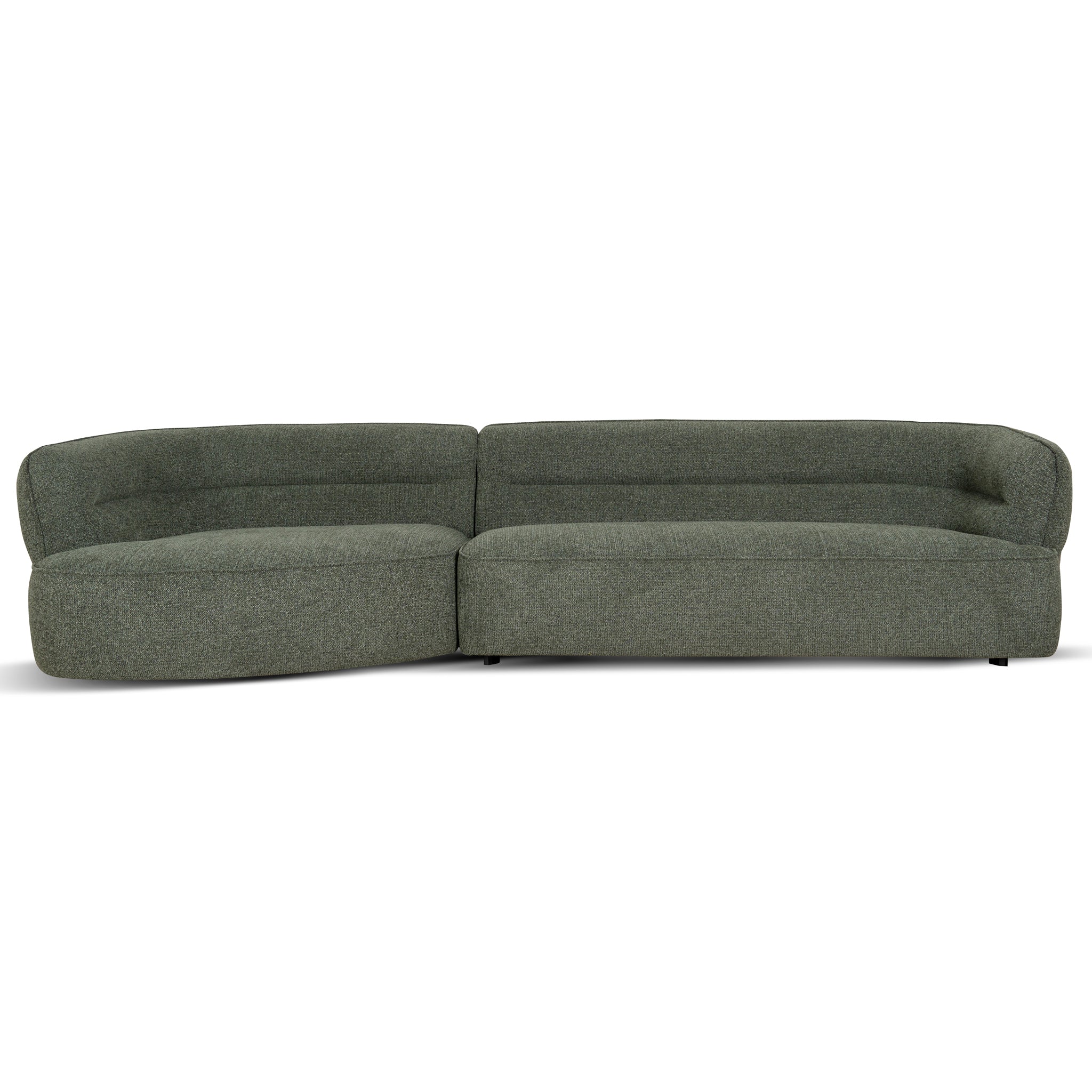 CLC10374-KJ Left Chaise Sofa - Coral Dark Green