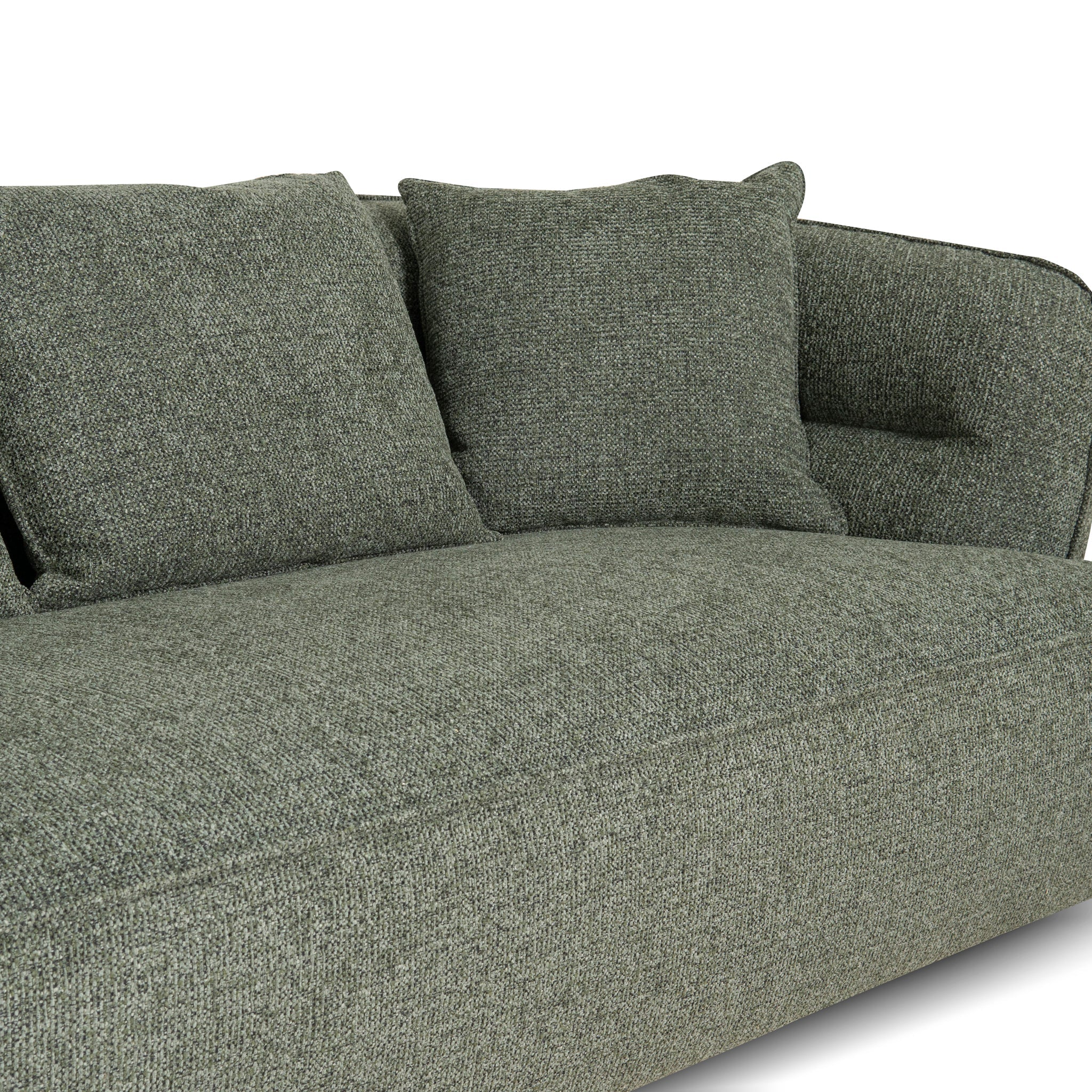 CLC10374-KJ Left Chaise Sofa - Coral Dark Green