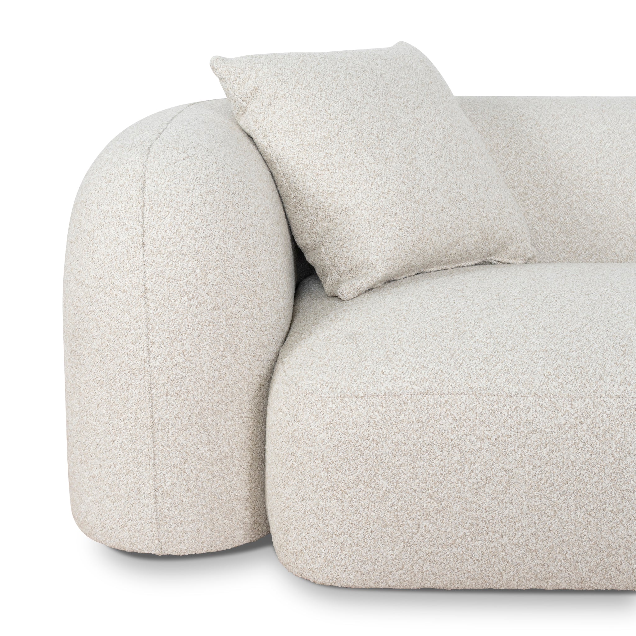 CLC10385-AE 3 Seater Right Chaise Sofa - Oatmeal Beige