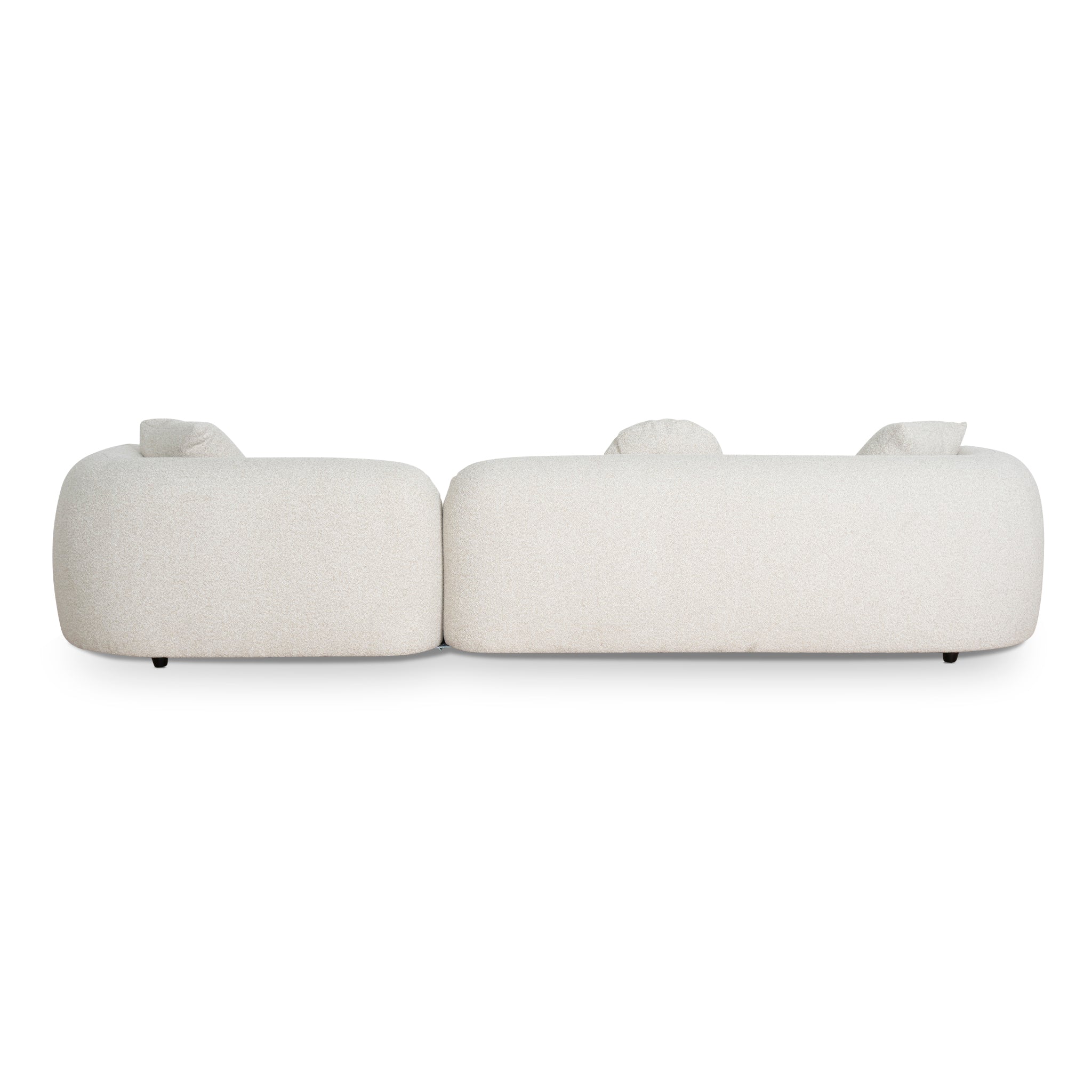3 Seater Right Chaise Sofa - Oatmeal Beige