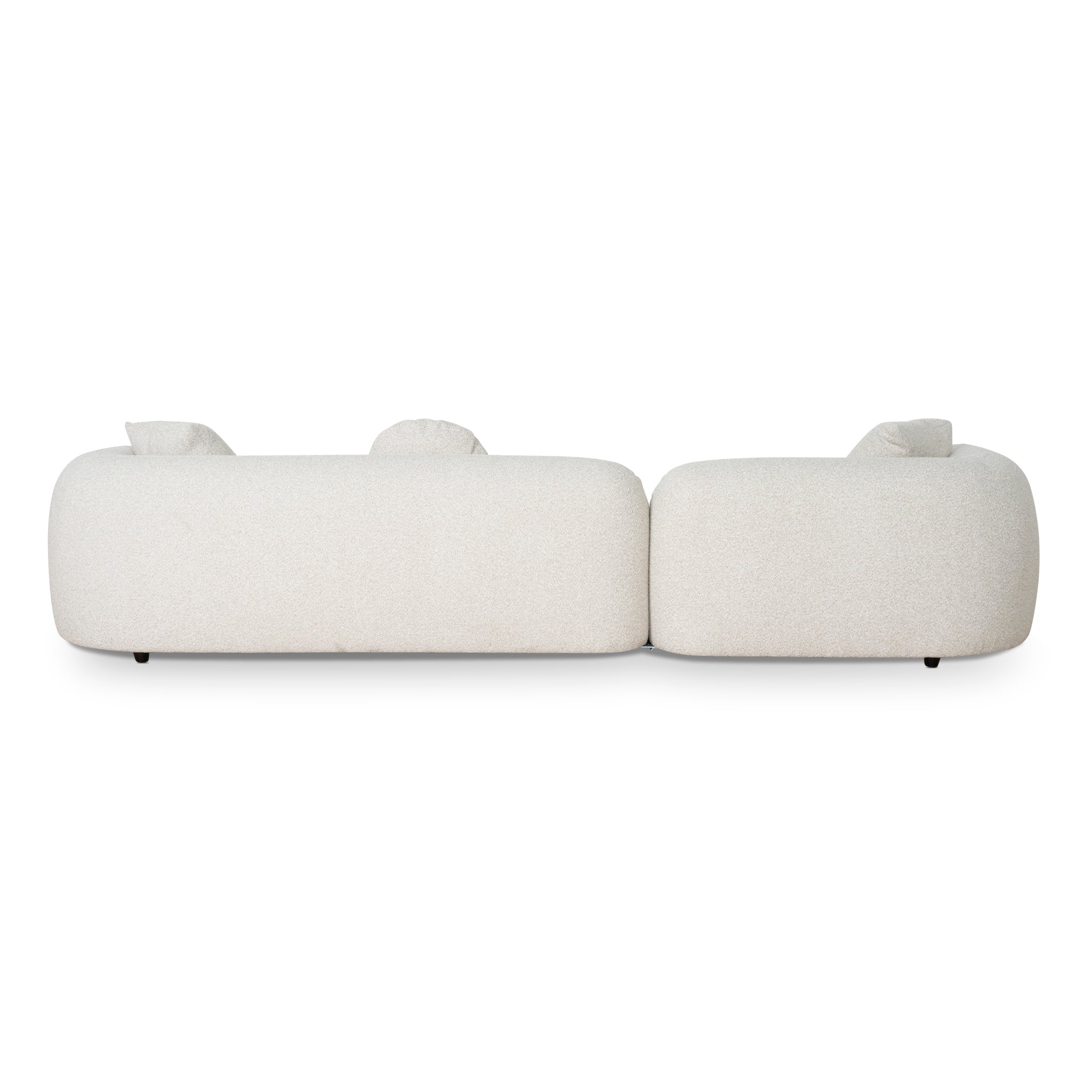 3 Seater Left Chaise Sofa - Oatmeal Beige