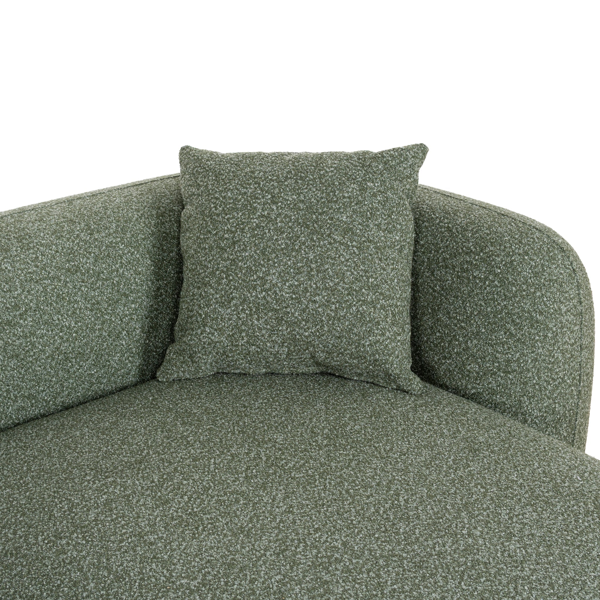 CLC10387-AE 3 Seater Right Chaise Sofa - Amazon Green
