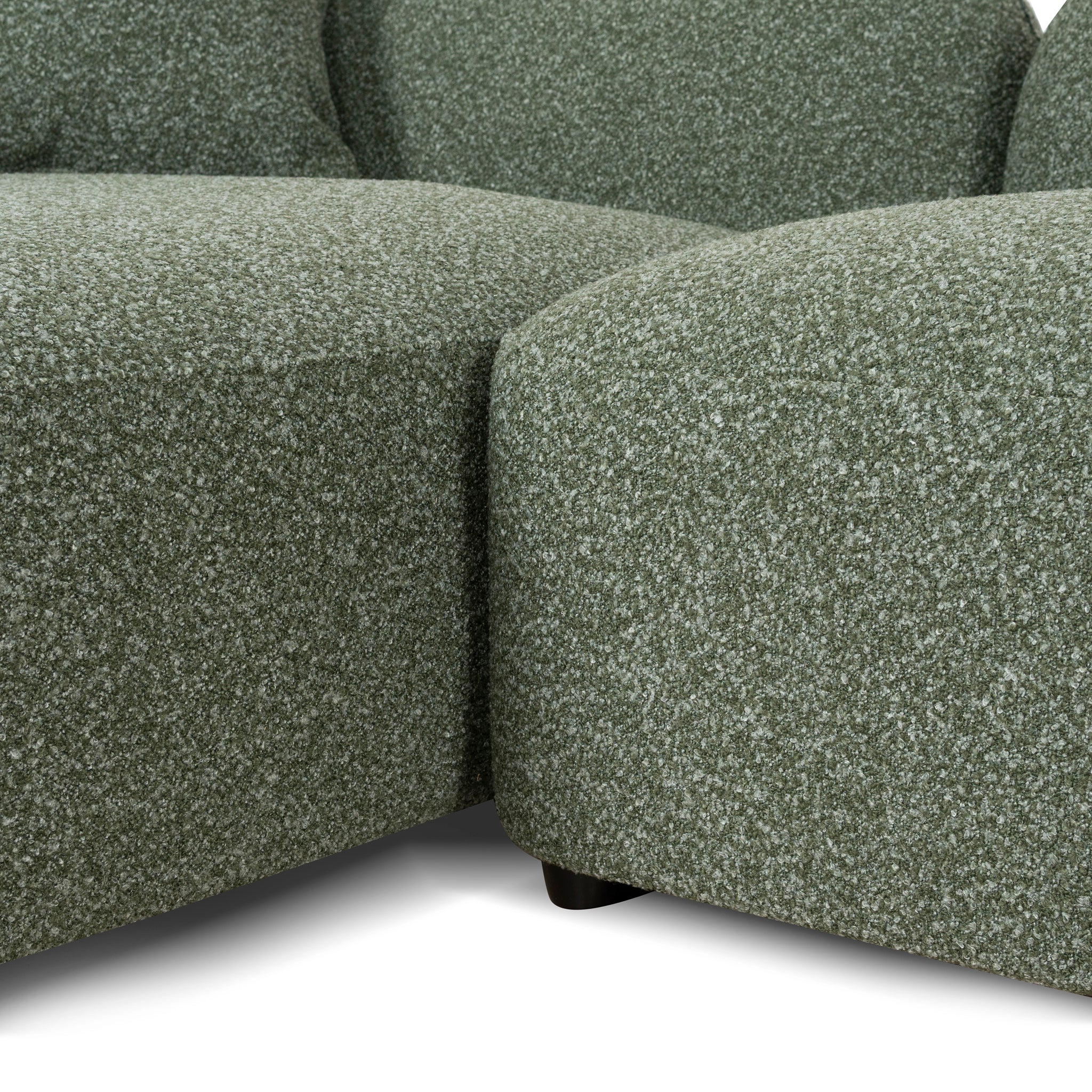 CLC10388-AE 3 Seater Left Chaise Sofa - Amazon Green