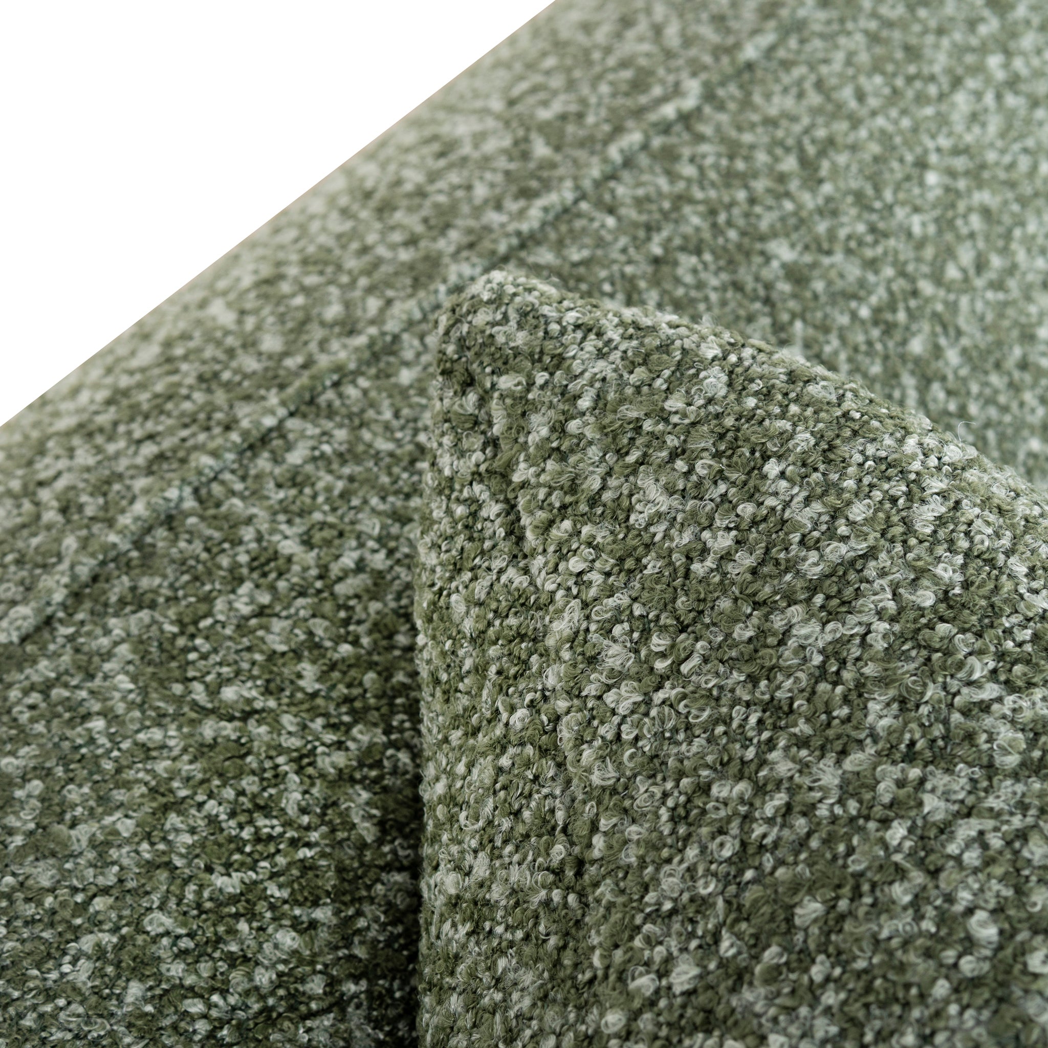 CLC10388-AE 3 Seater Left Chaise Sofa - Amazon Green