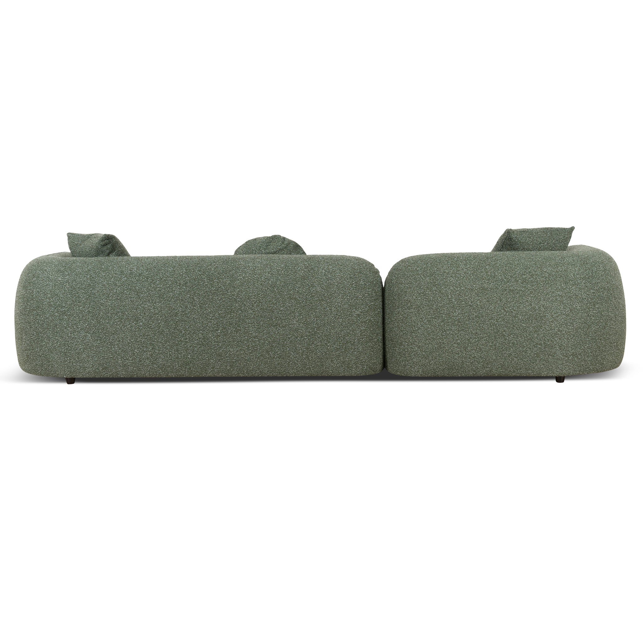 CLC10388-AE 3 Seater Left Chaise Sofa - Amazon Green