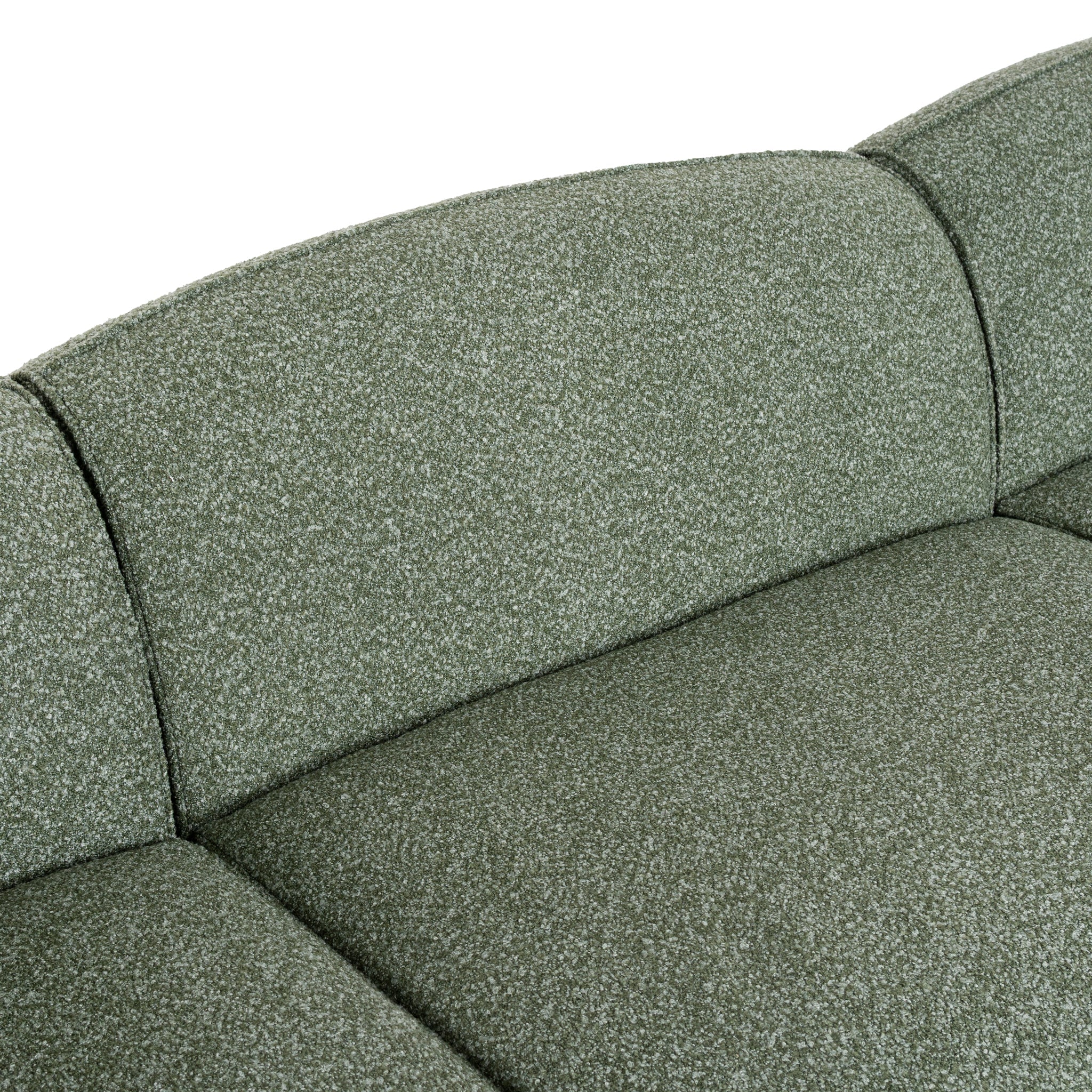 CLC10393-AE 3 Seater Right Chaise Sofa - Amazon Green