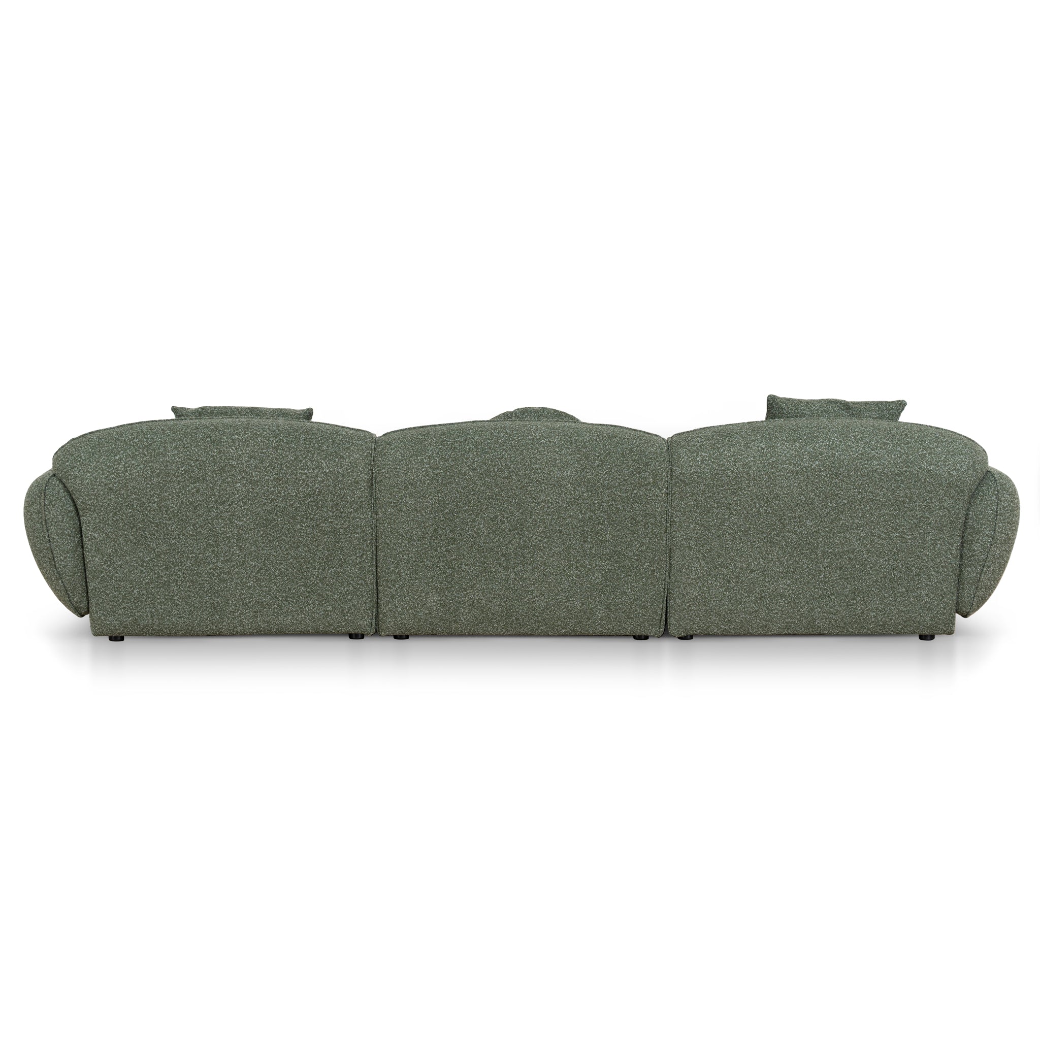 CLC10393-AE 3 Seater Right Chaise Sofa - Amazon Green