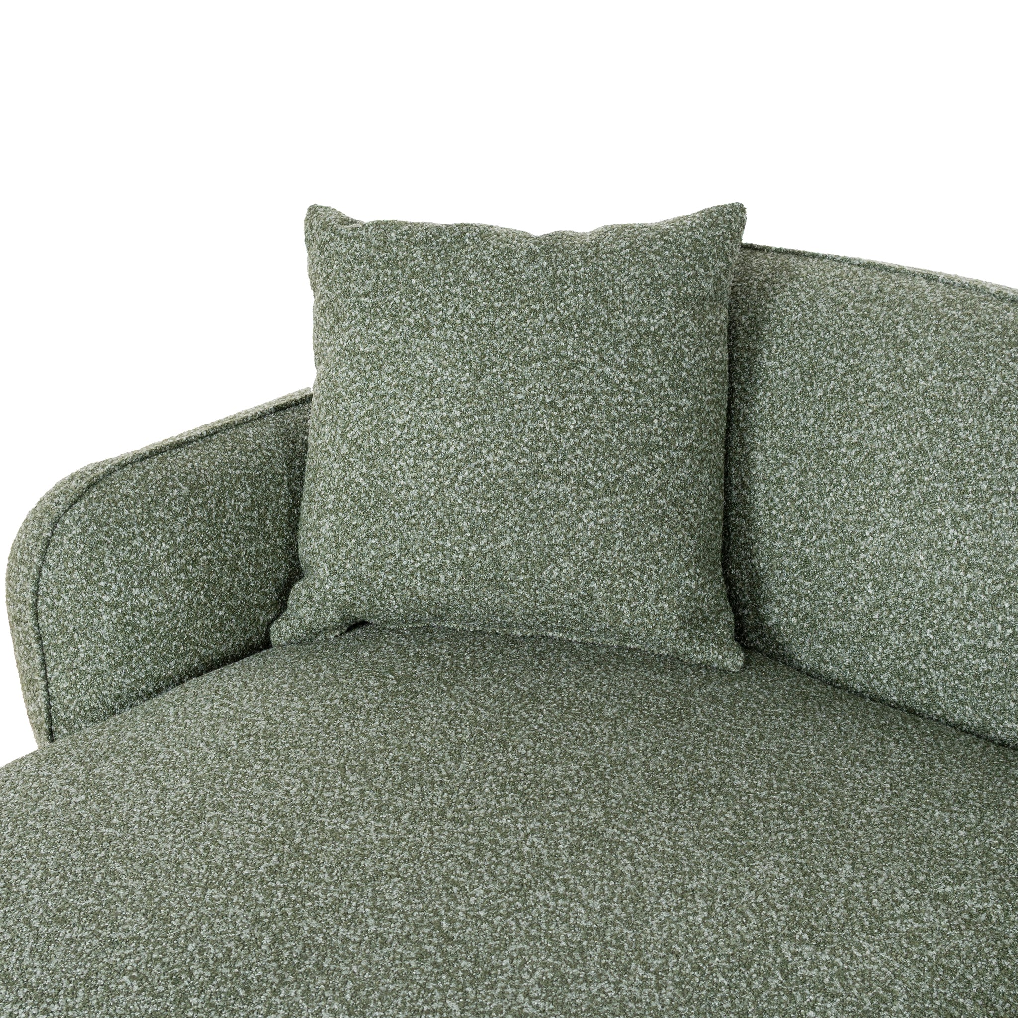 CLC10394-AE 3 Seater Left Chaise Sofa - Amazon Green