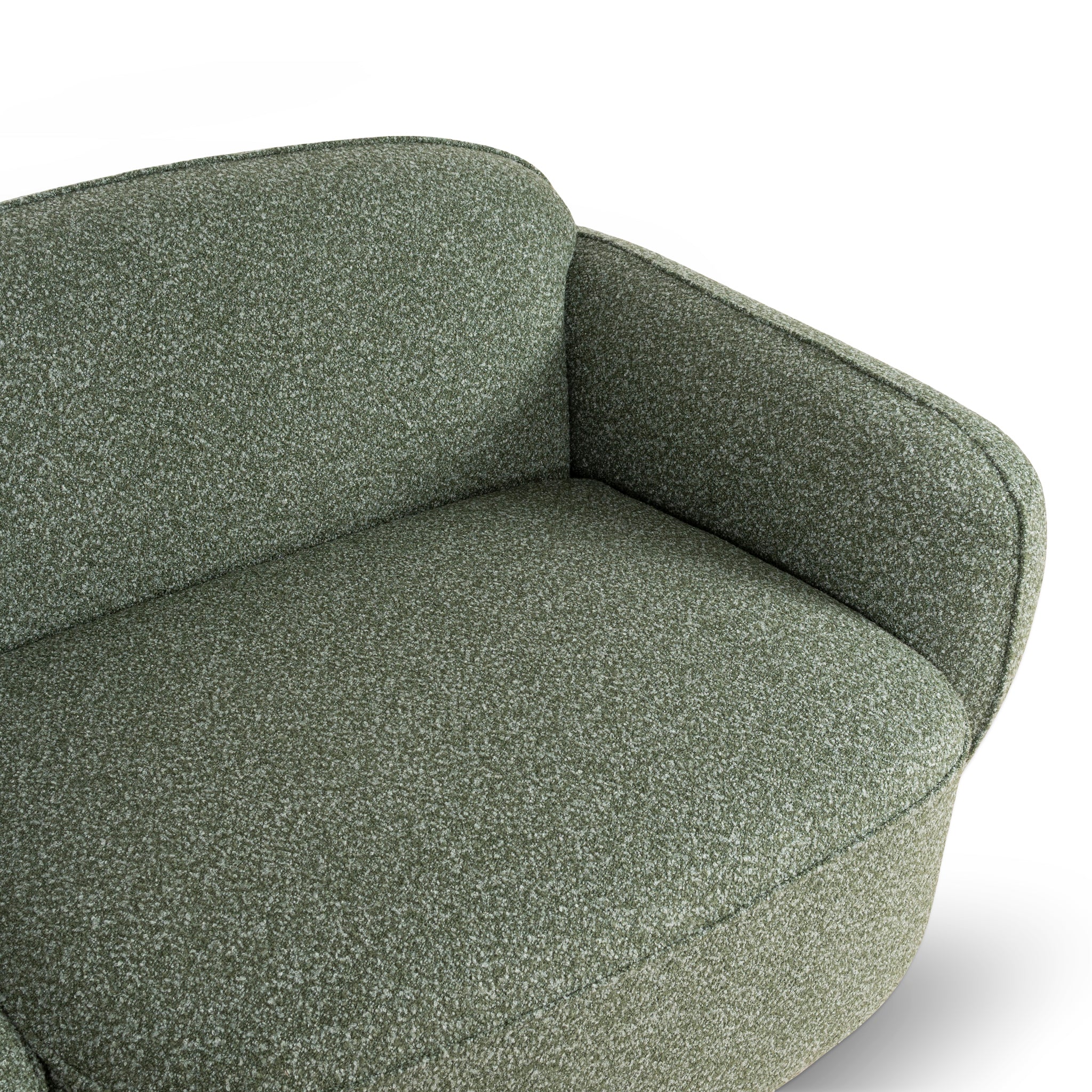 CLC10394-AE 3 Seater Left Chaise Sofa - Amazon Green