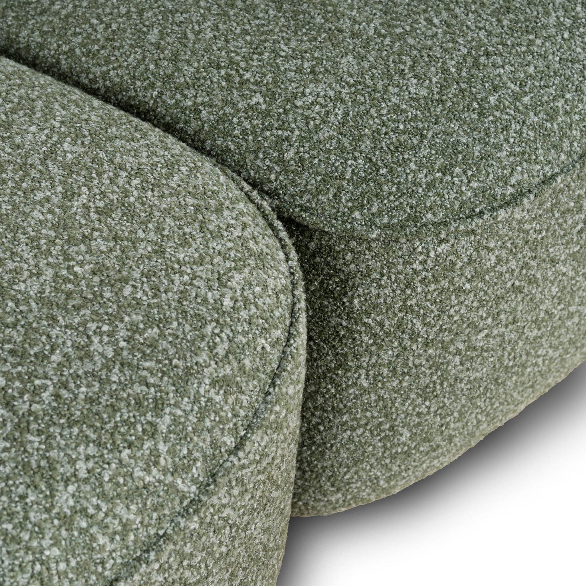 CLC10394-AE 3 Seater Left Chaise Sofa - Amazon Green