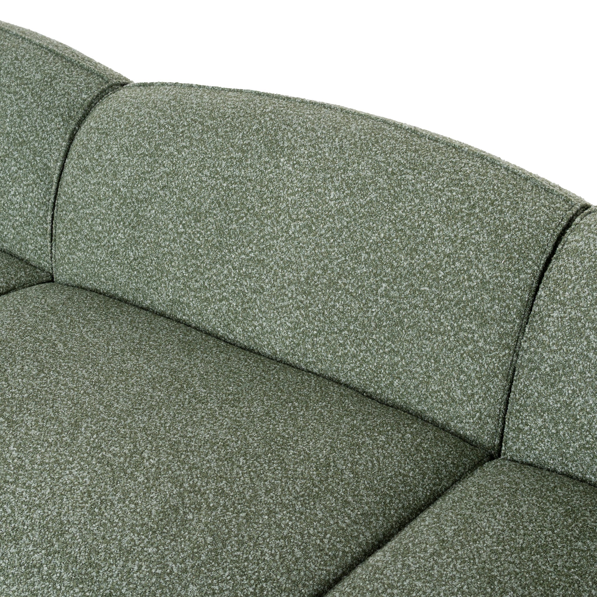 CLC10394-AE 3 Seater Left Chaise Sofa - Amazon Green