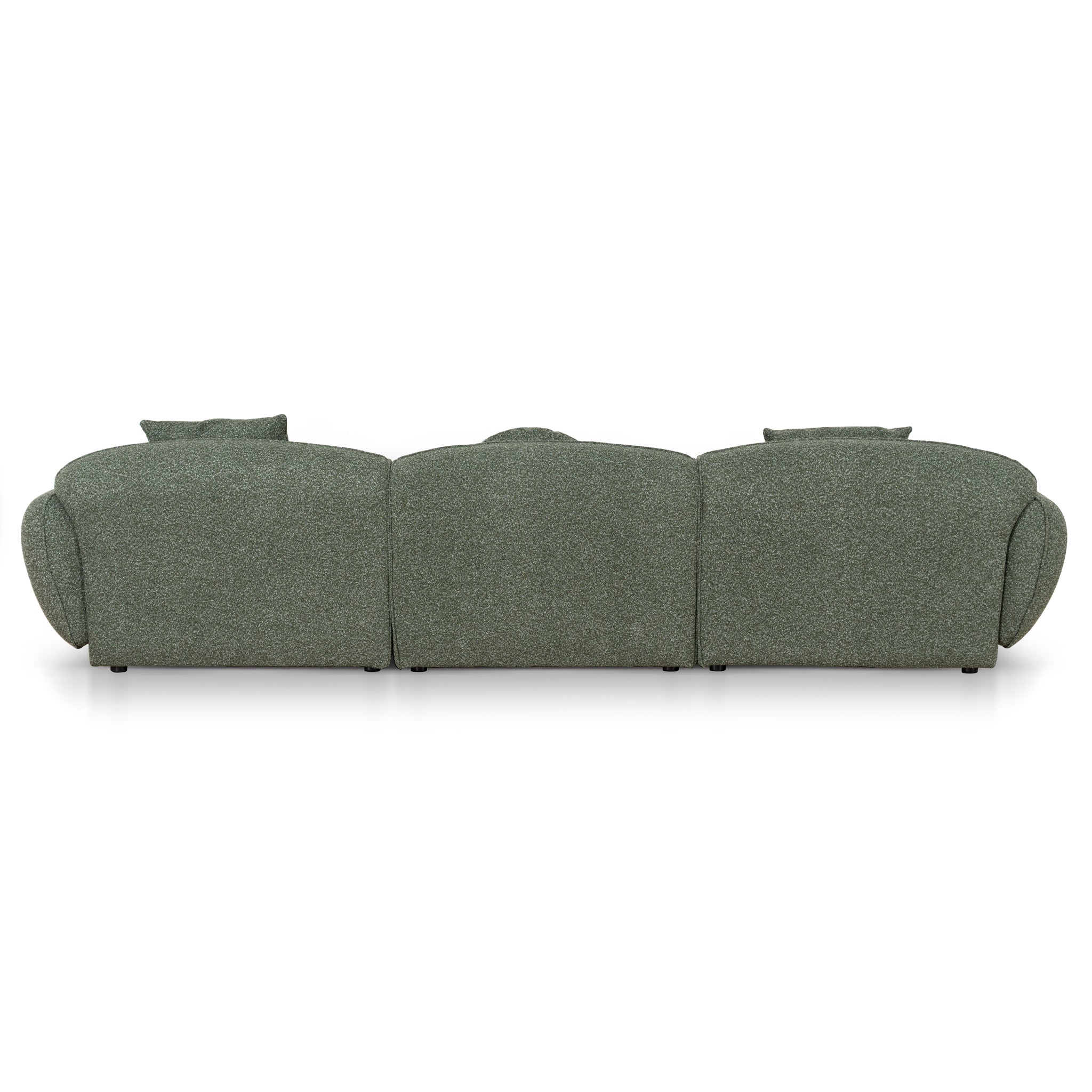 CLC10394-AE 3 Seater Left Chaise Sofa - Amazon Green