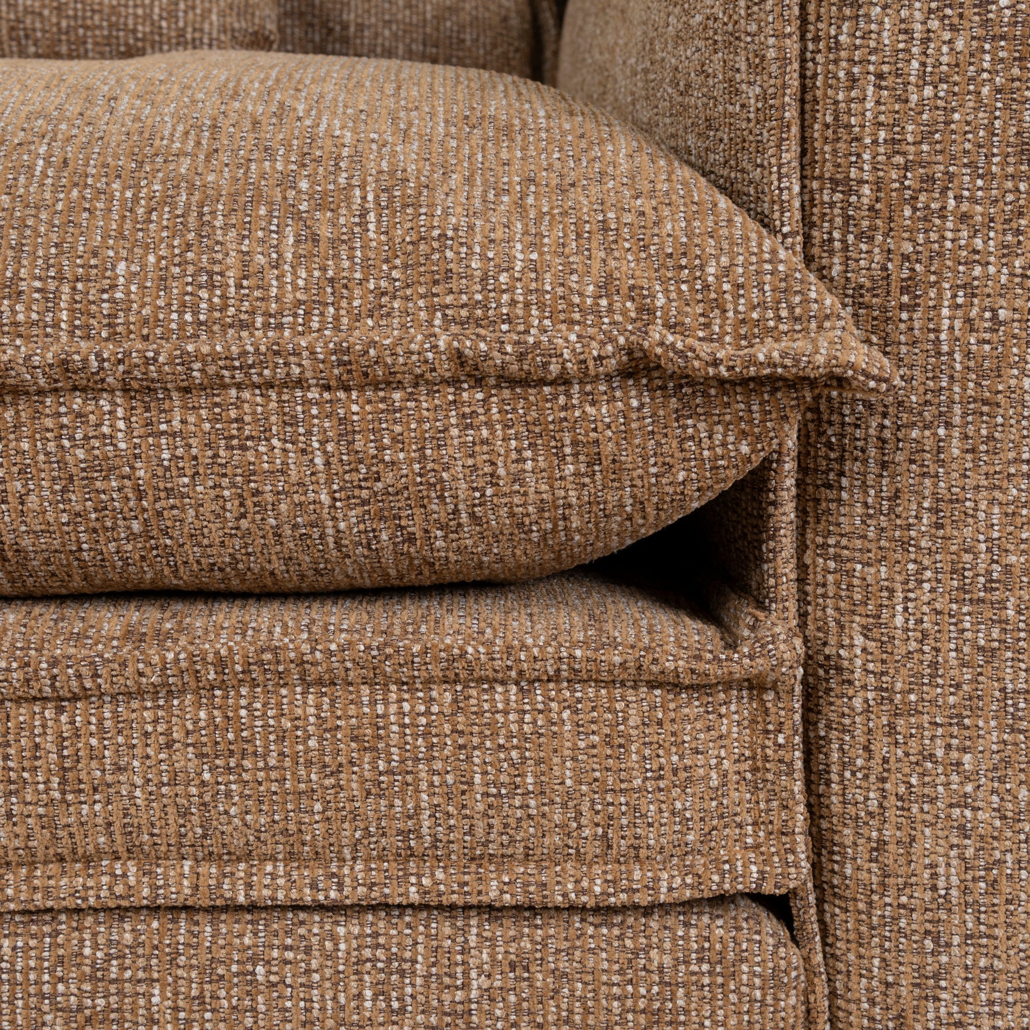 CLC10401-IG 3 Seater Fabric Sofa - Almond Brown