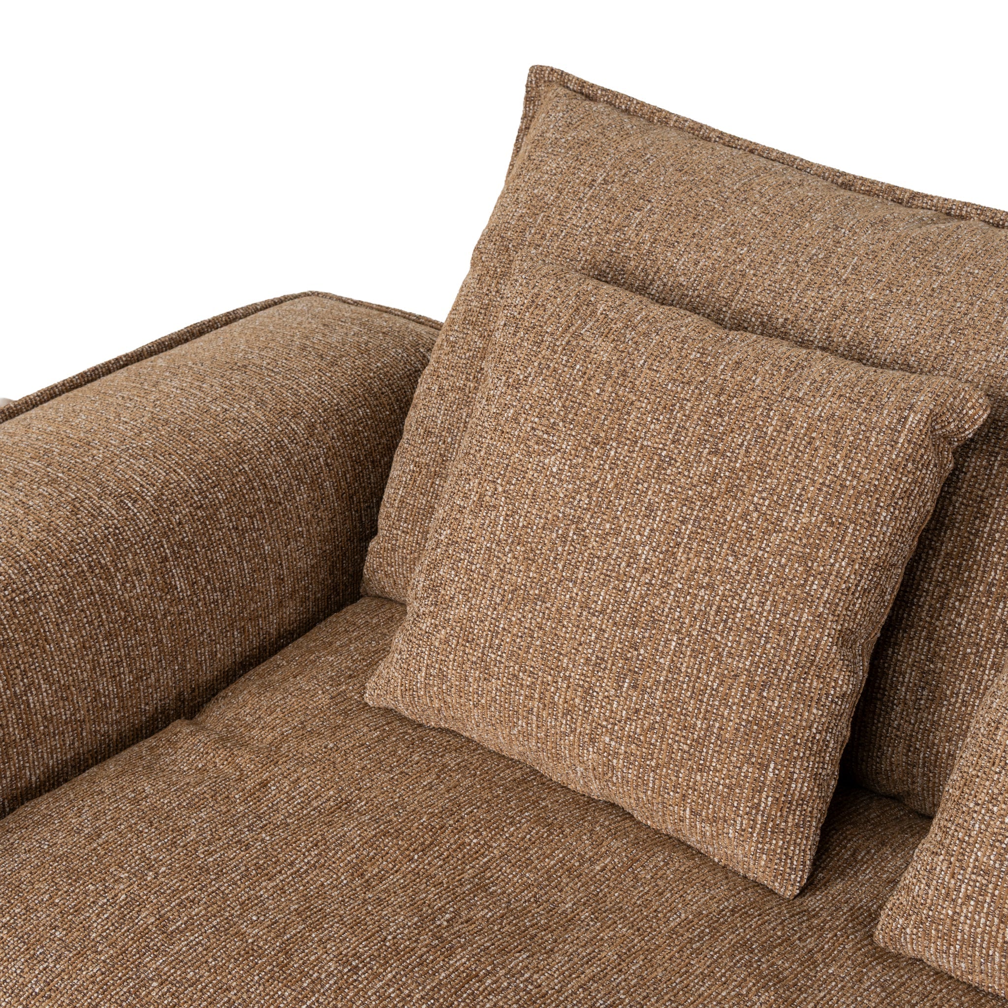 CLC10401-IG 3 Seater Fabric Sofa - Almond Brown