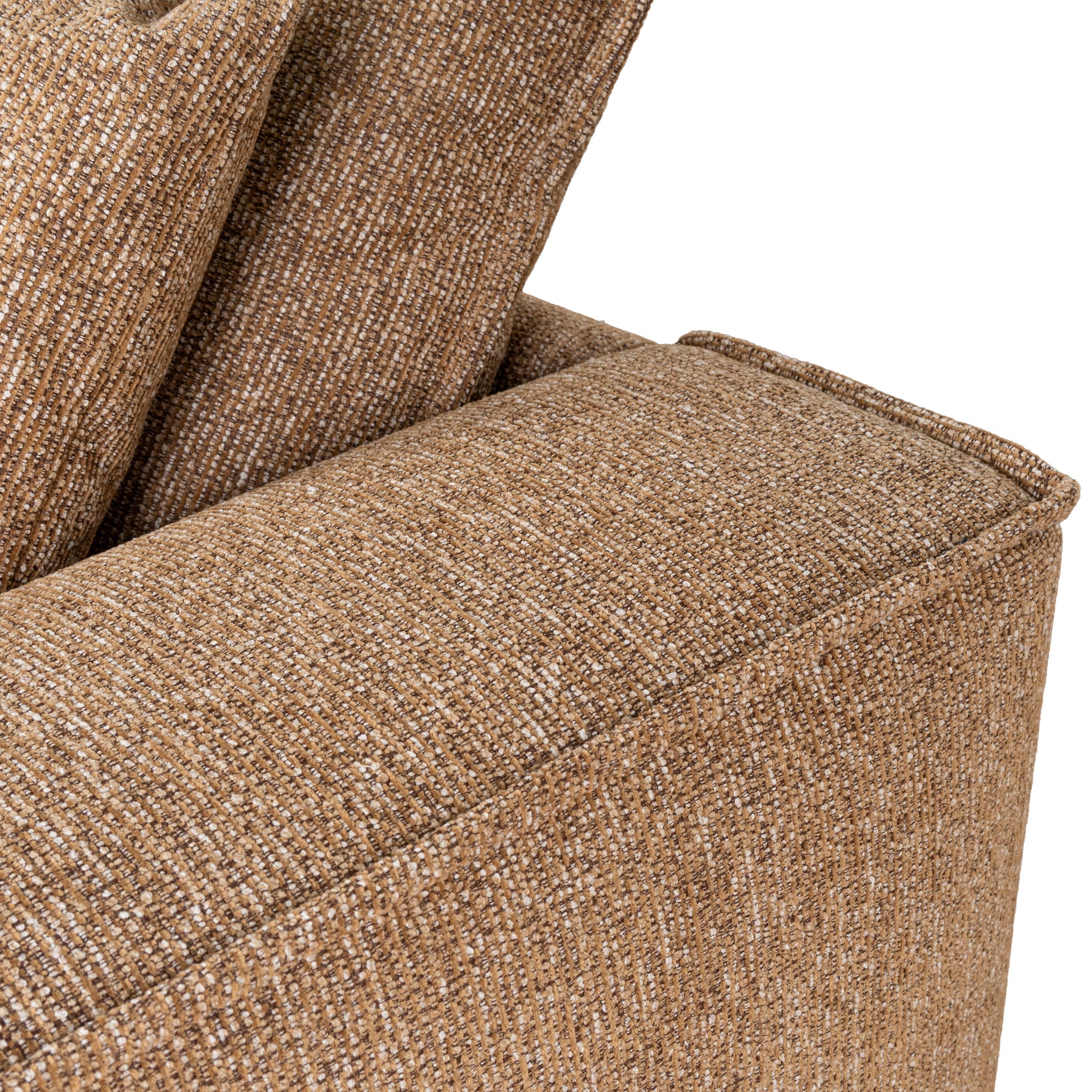 2 Seater Fabric Sofa - Almond Brown