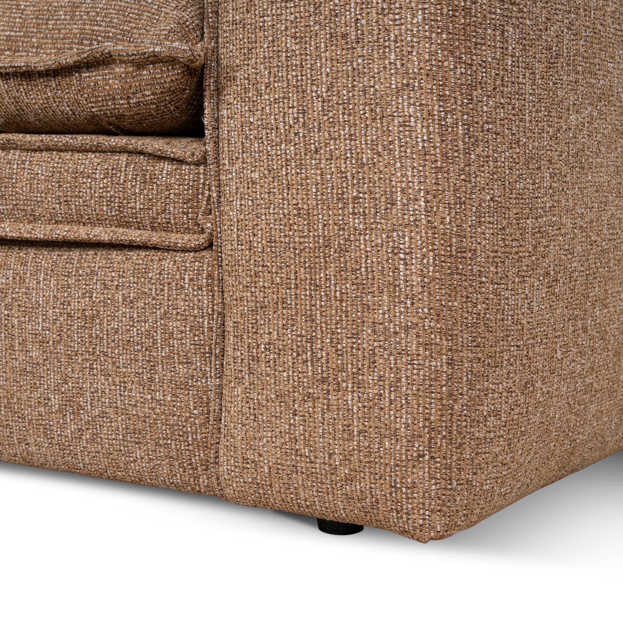 2 Seater Fabric Sofa - Almond Brown