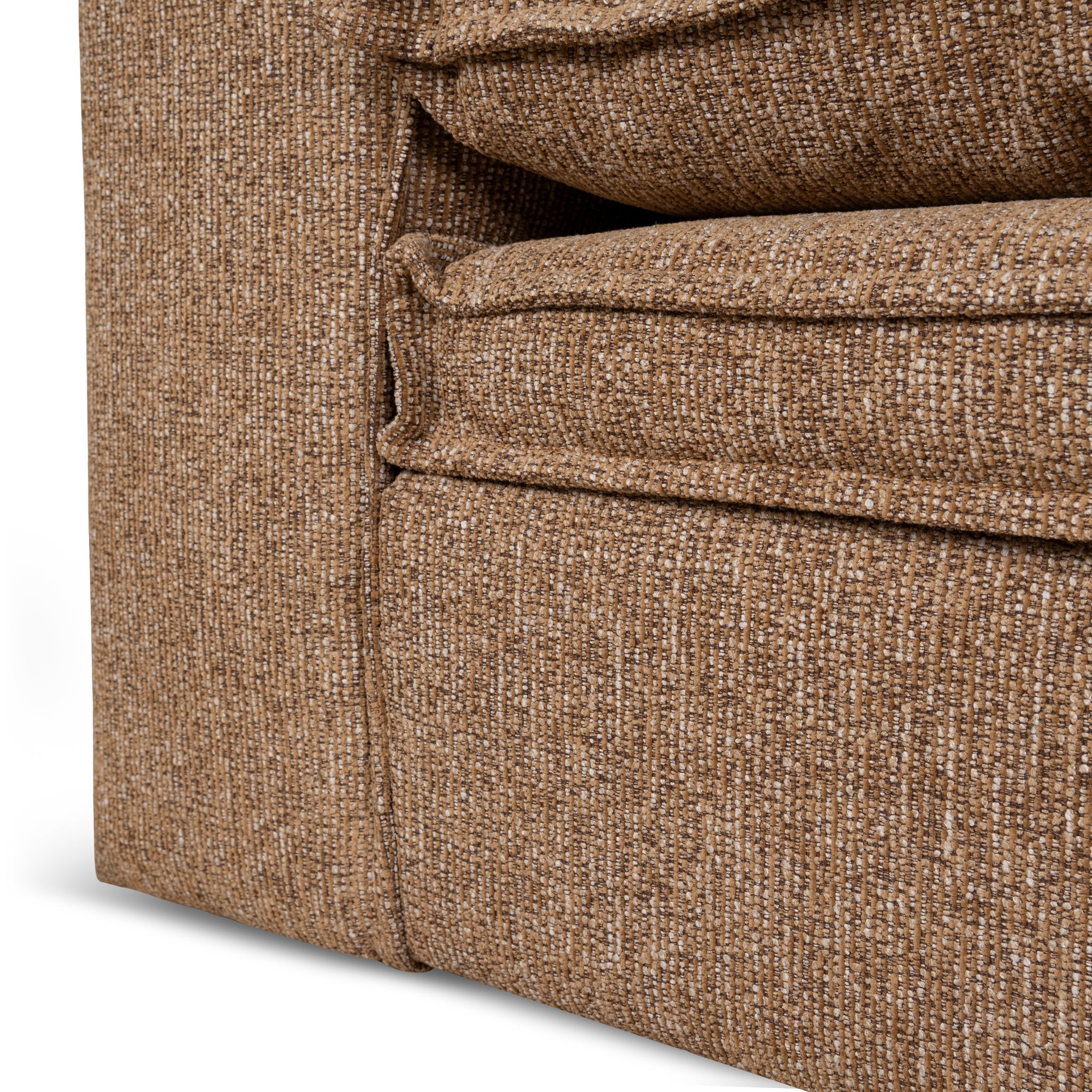 2 Seater Fabric Sofa - Almond Brown