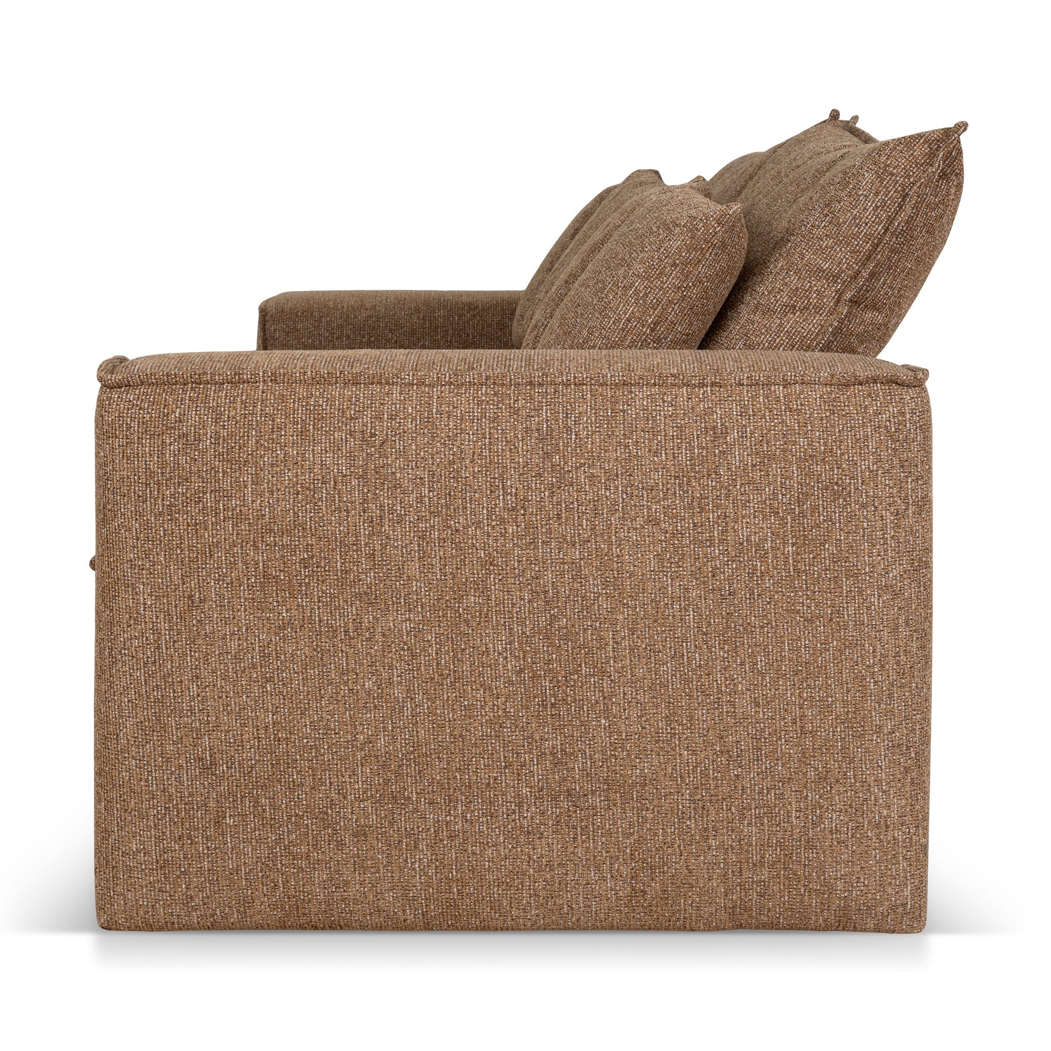 2 Seater Fabric Sofa - Almond Brown