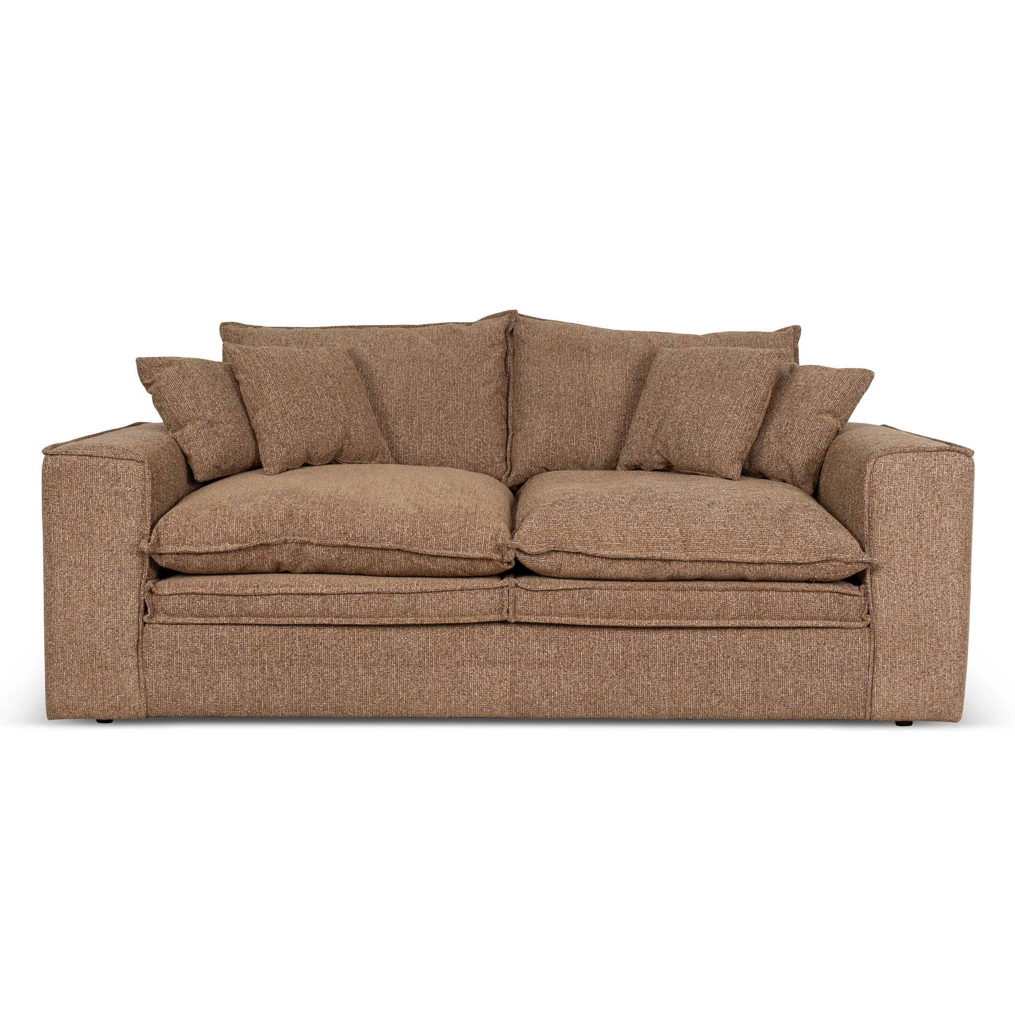 3 Seater Fabric Sofa - Almond Brown