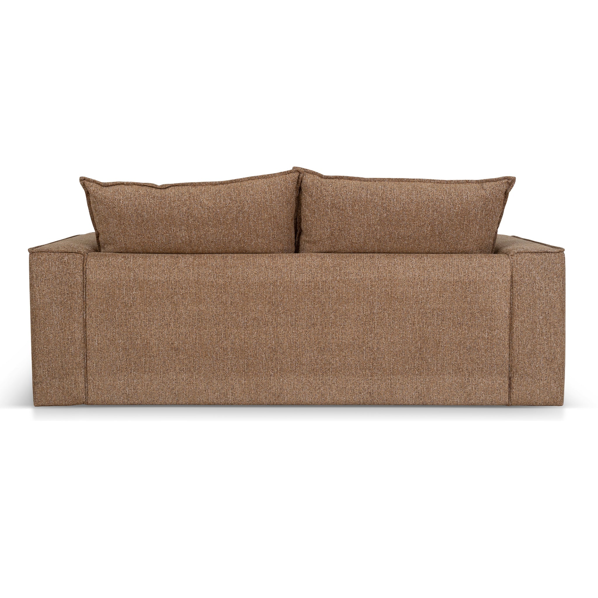 2.2m 2 Seater Fabric Sofa - Almond Brown