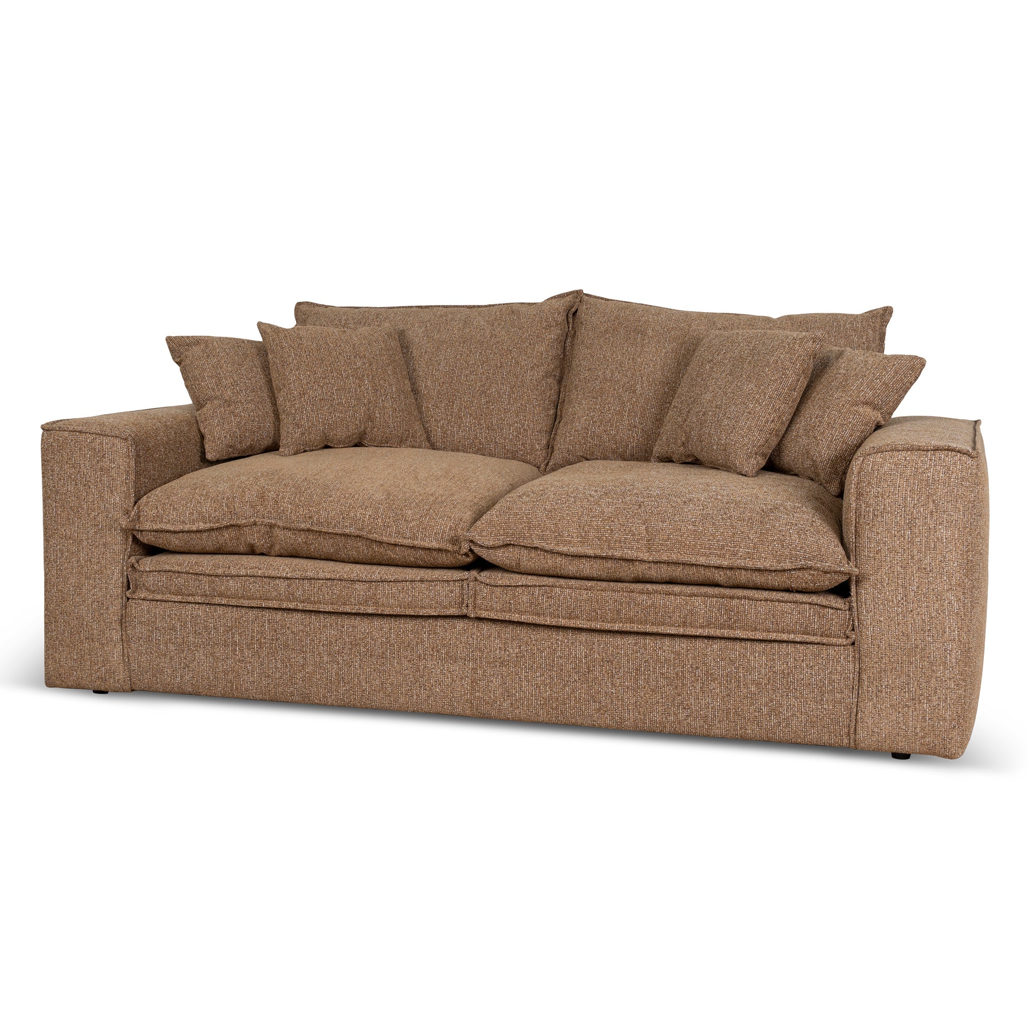 CLC10402-IG 2.2m 2 Seater Fabric Sofa - Almond Brown