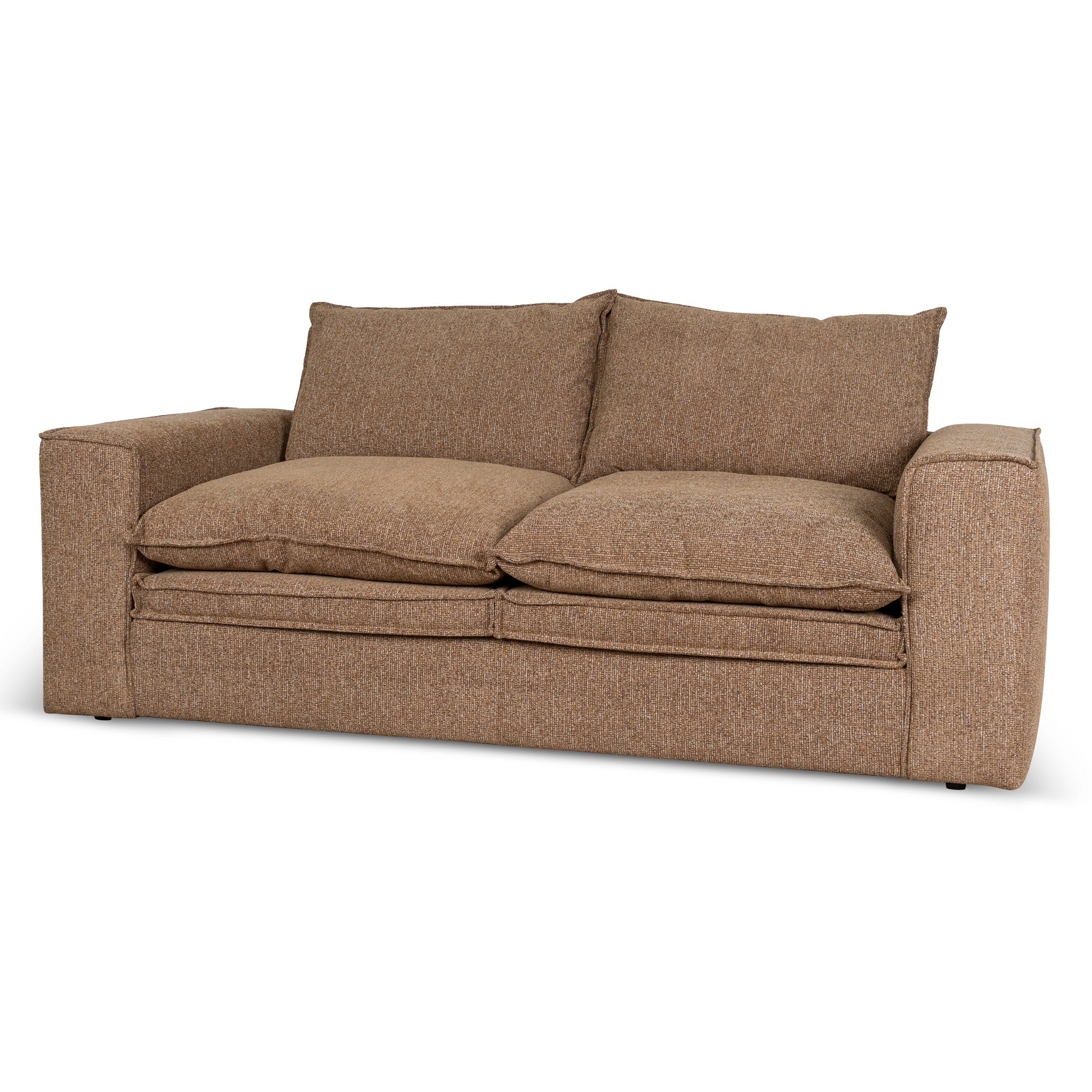 CLC10402-IG 2.2m 2 Seater Fabric Sofa - Almond Brown