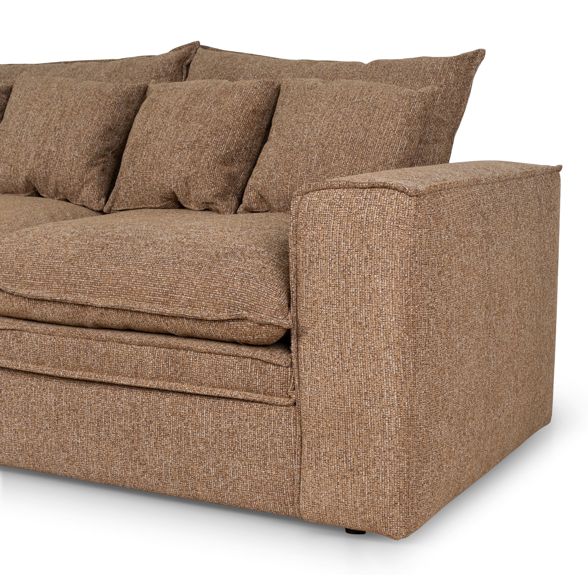 2 Seater Fabric Sofa - Almond Brown