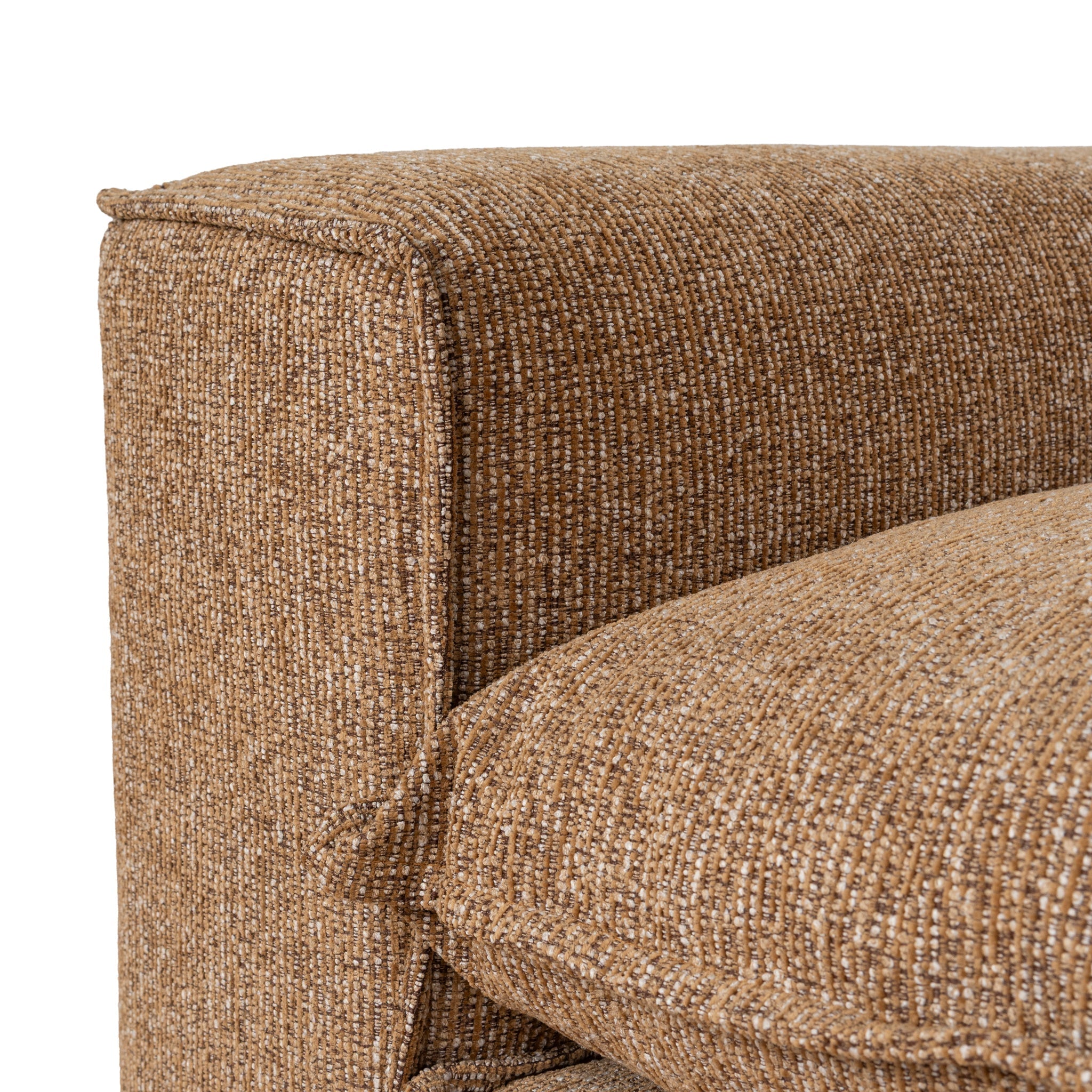 2 Seater Fabric Sofa - Almond Brown
