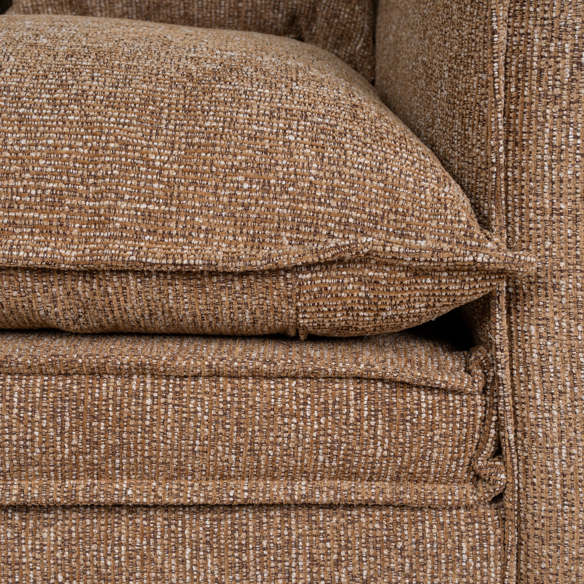 2 Seater Fabric Sofa - Almond Brown