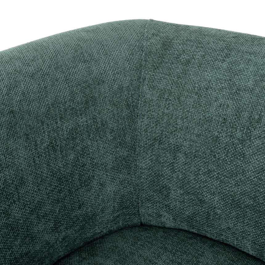 Walnut Armchair - Bush Green