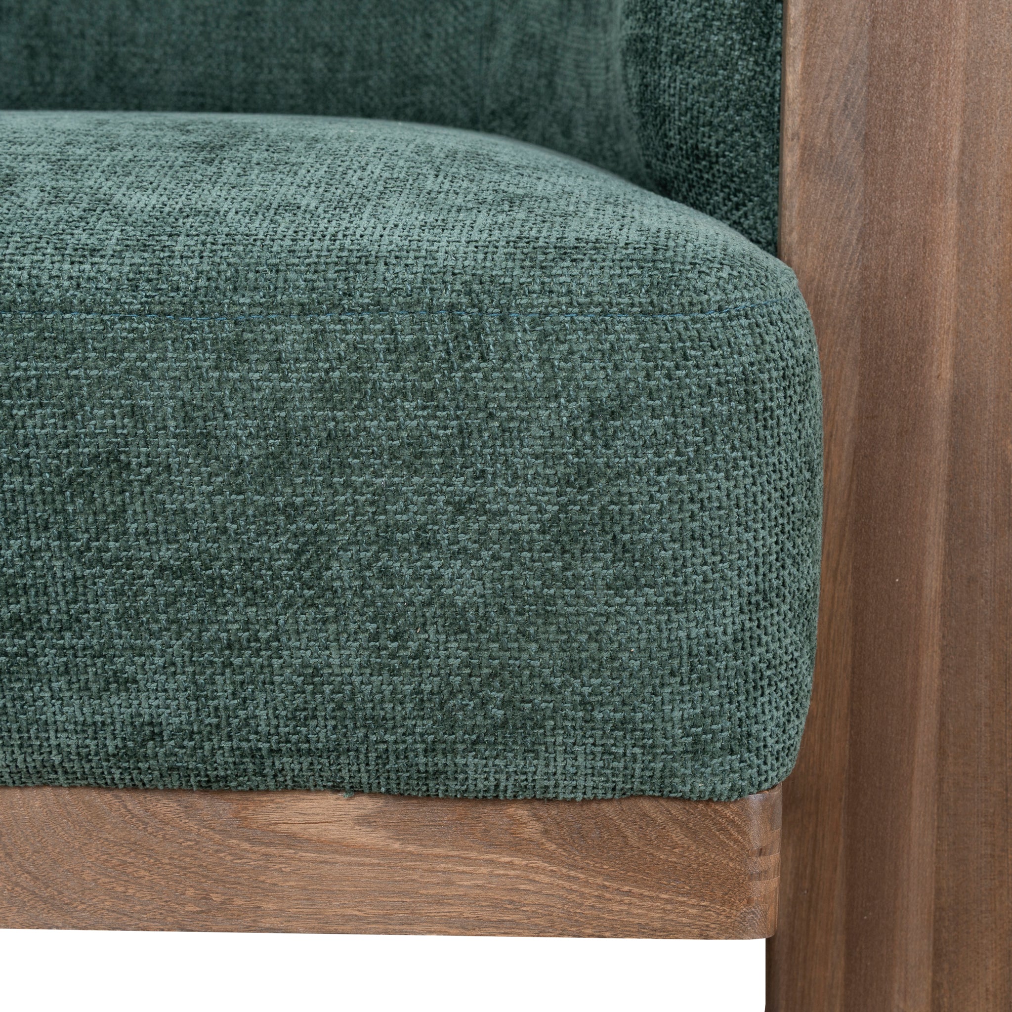 CLC10408-NI Walnut Armchair - Bush Green