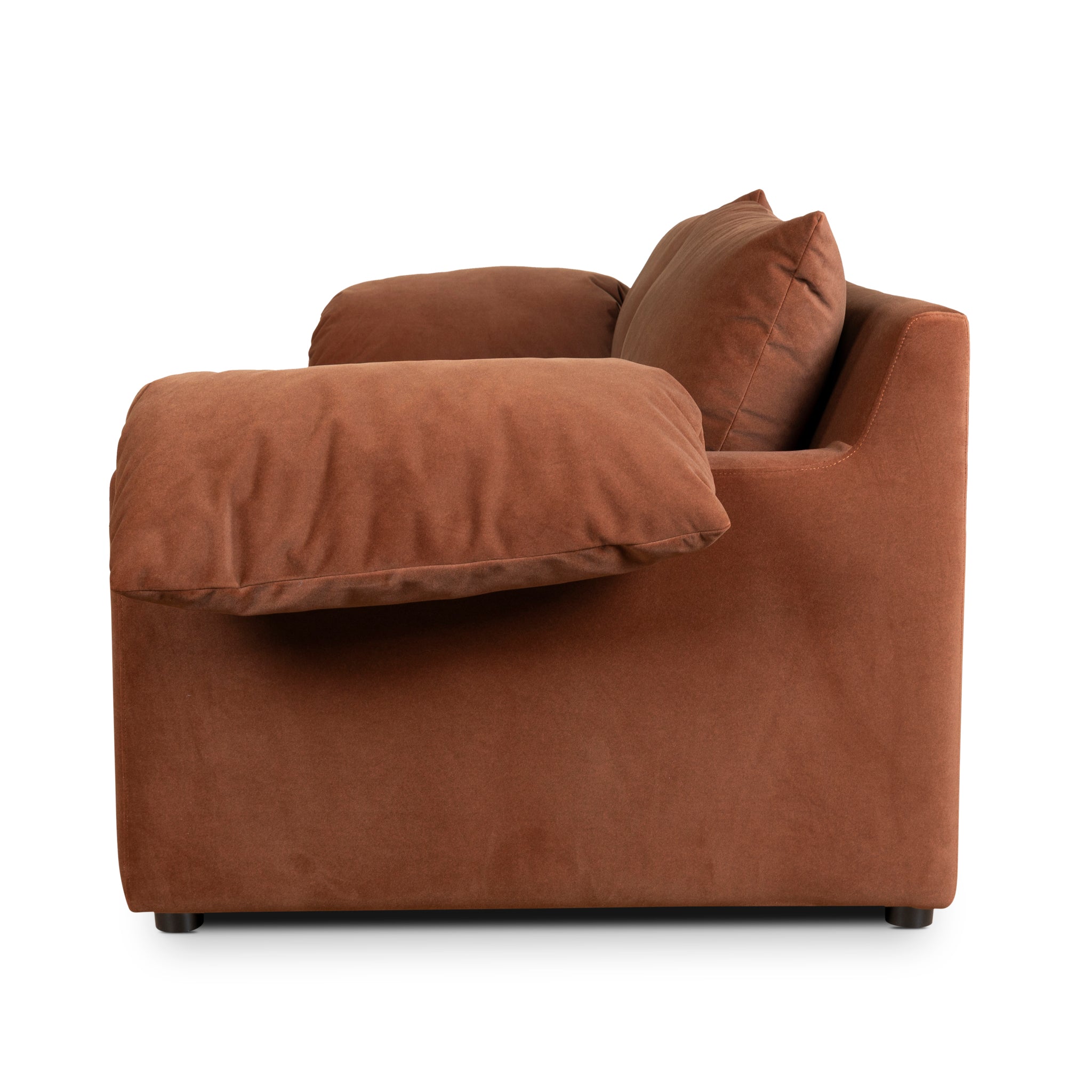 3 Seater Sofa - Burnt Brown - image 7