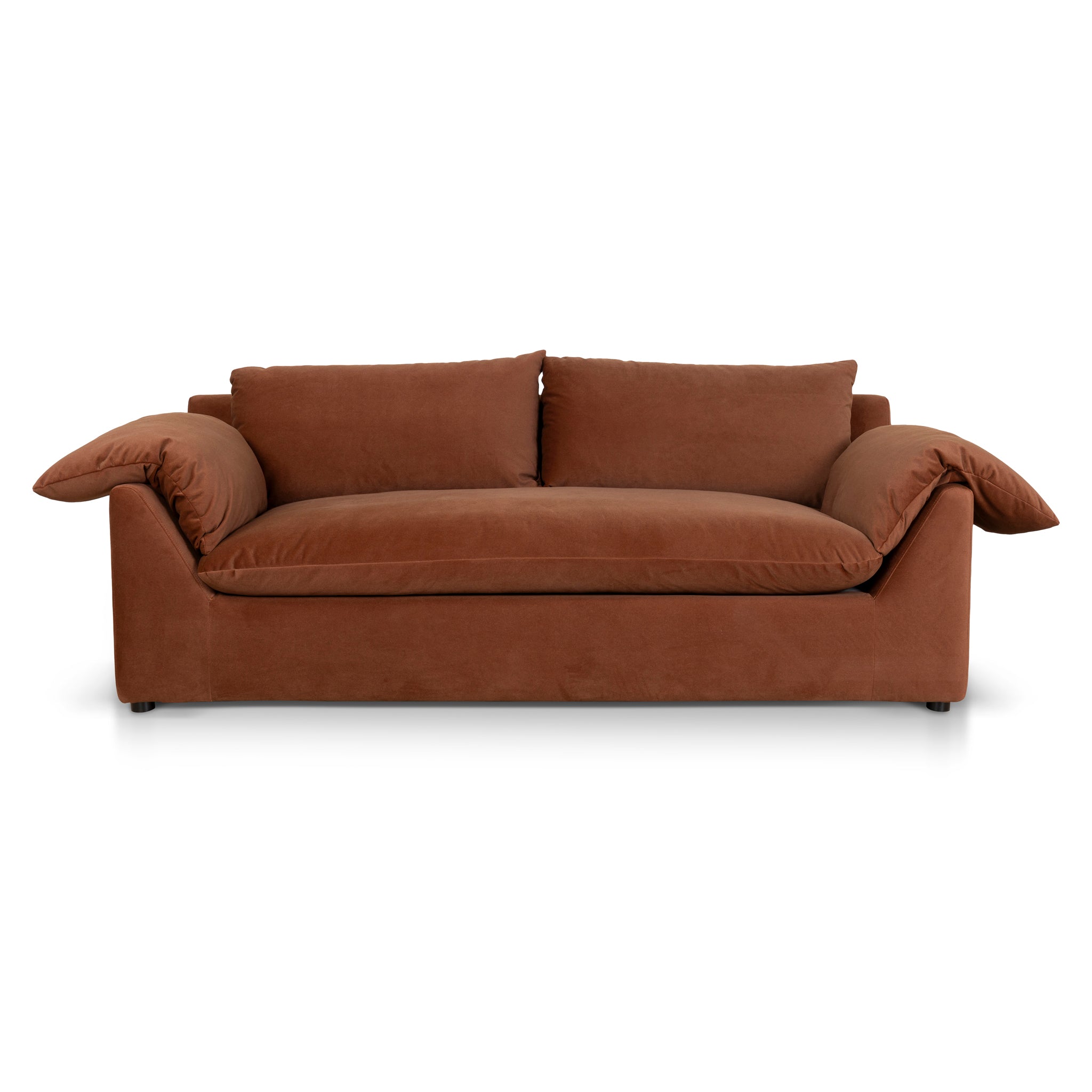 3 Seater Sofa - Burnt Brown - image 3