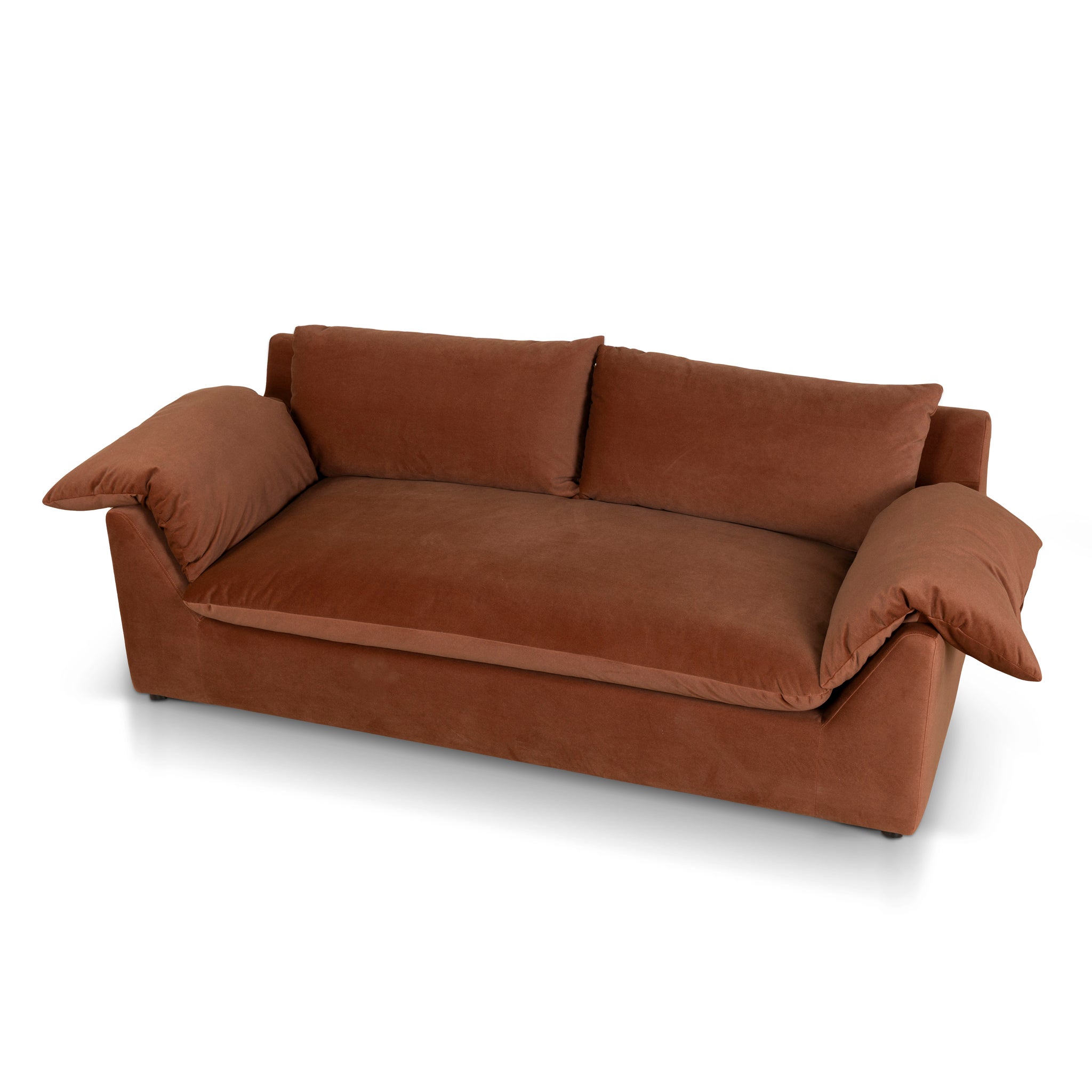 CLC10420-CA 3 Seater Sofa - Burnt Brown