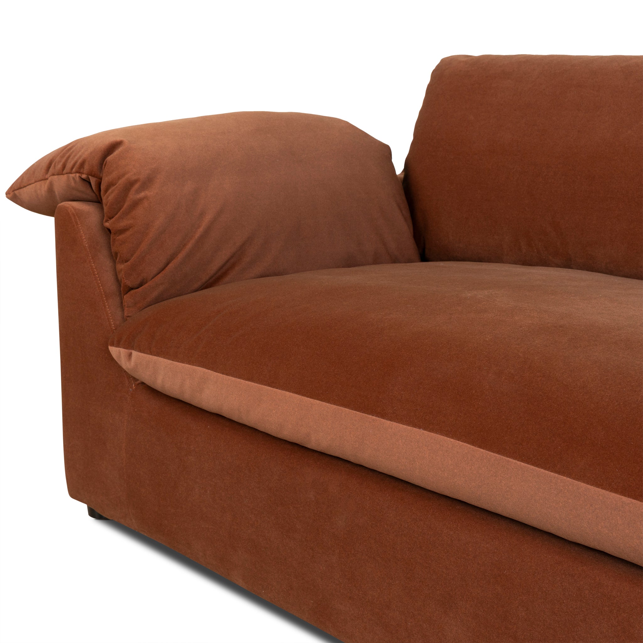 3 Seater Sofa - Burnt Brown - image 9